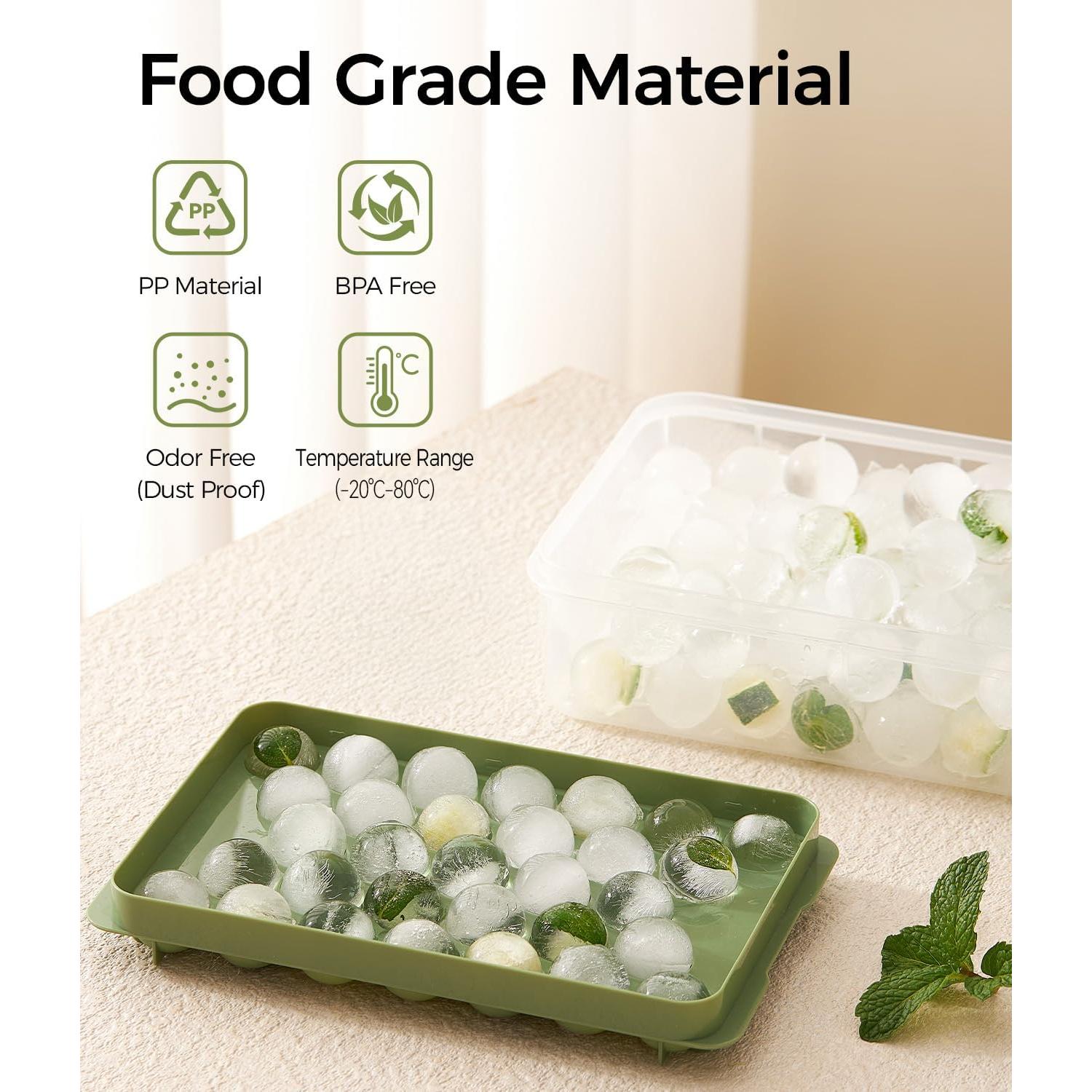 Bandeja de Hielo Avirho 62 Bolas Redondas Apilables