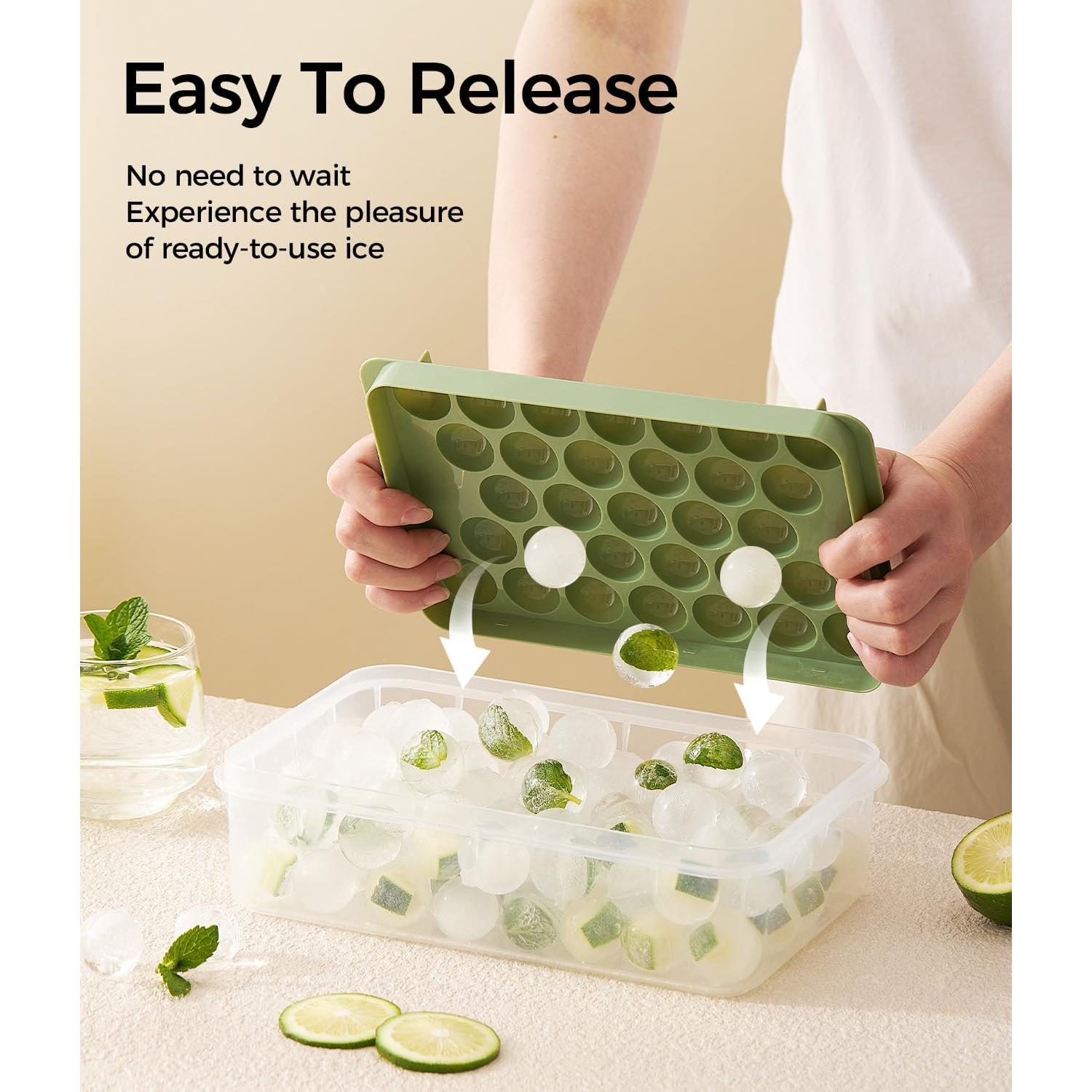 Bandeja de Hielo Avirho 62 Bolas Redondas Apilables