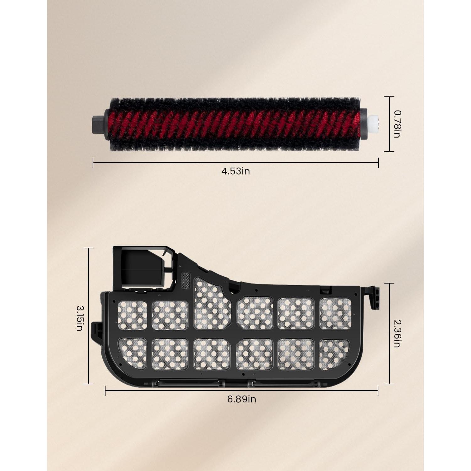 Kit de Repuesto para Aspiradora Roborock S8 Pro Ultra - Filtro y Cepillo