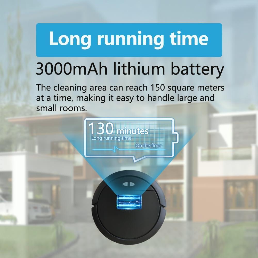 Aspiradora Robot Genérico YOB16H Auto Vaciado 3 en 1 4000 Pa