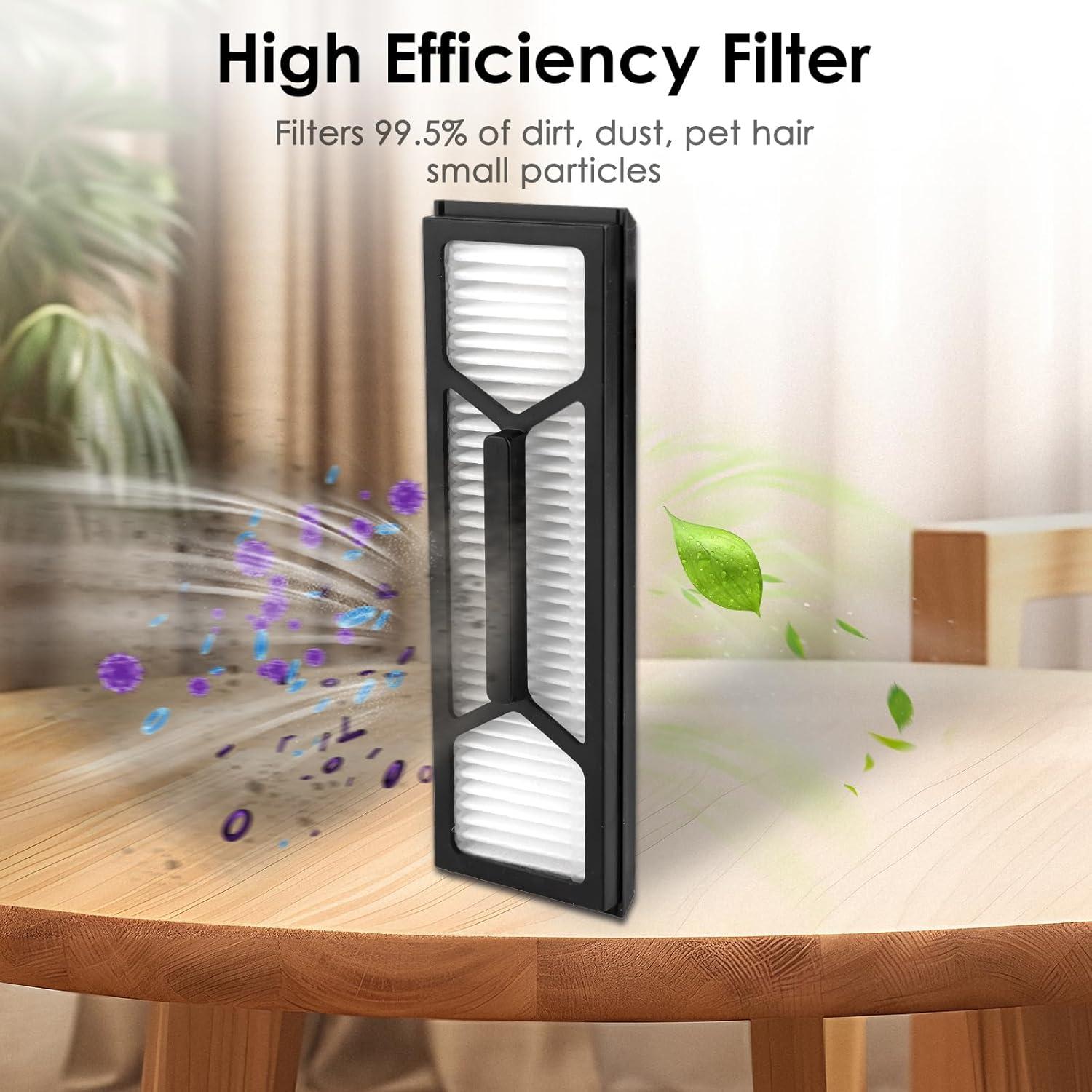 Paquete de 5 Filtros HEPA CHAIN PEAK para Eufy Omni S1 Pro