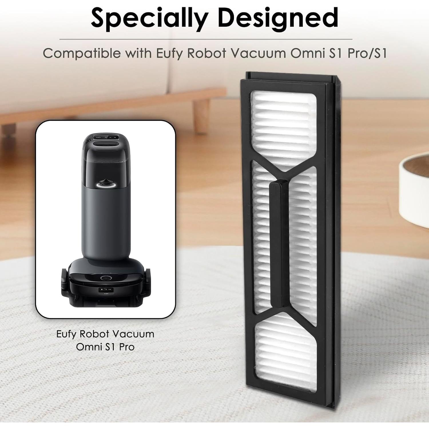 Paquete de 5 Filtros HEPA CHAIN PEAK para Eufy Omni S1 Pro