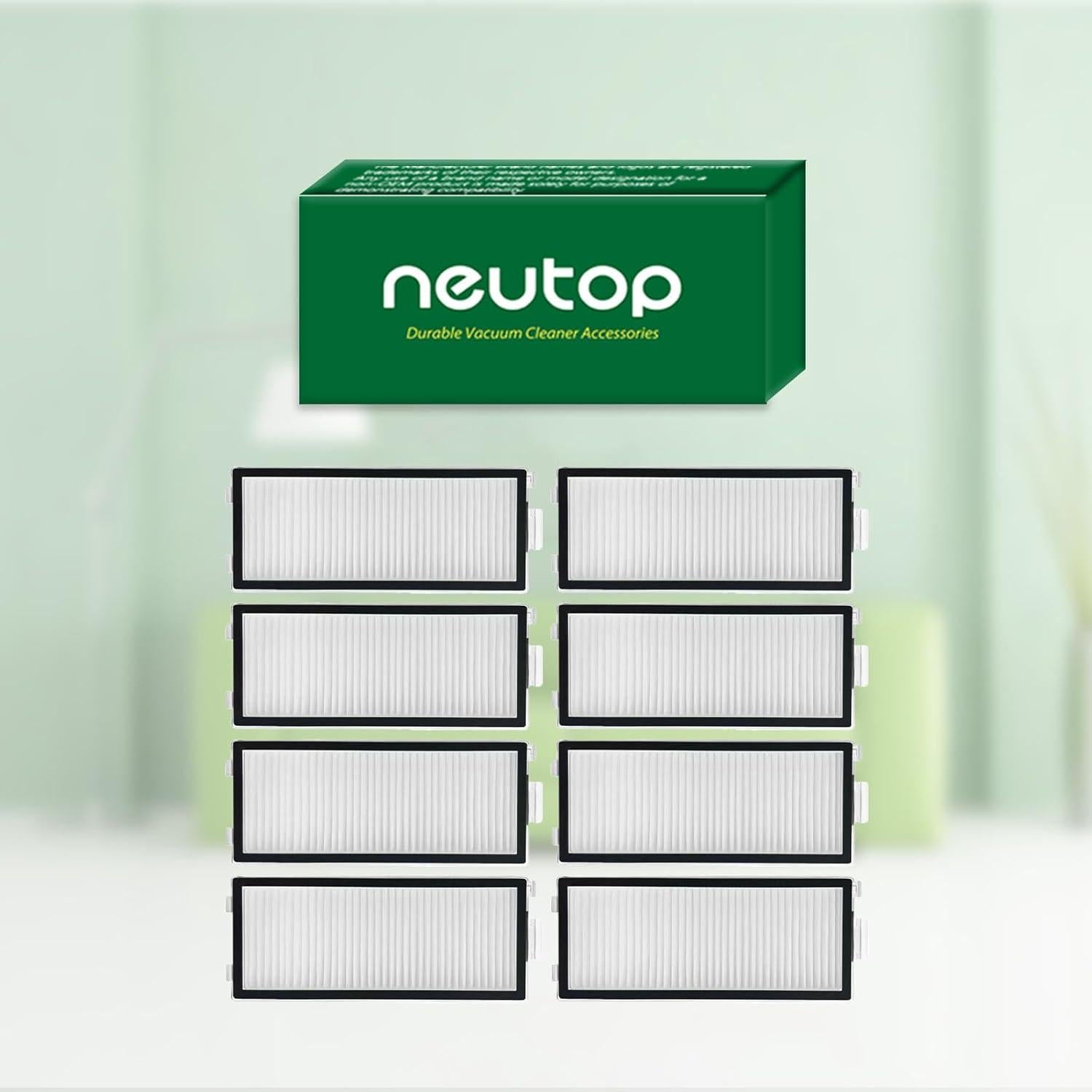 Filtros HEPA Neutop para Roborock Saros Z70 y Qrevo - 8 Unidades