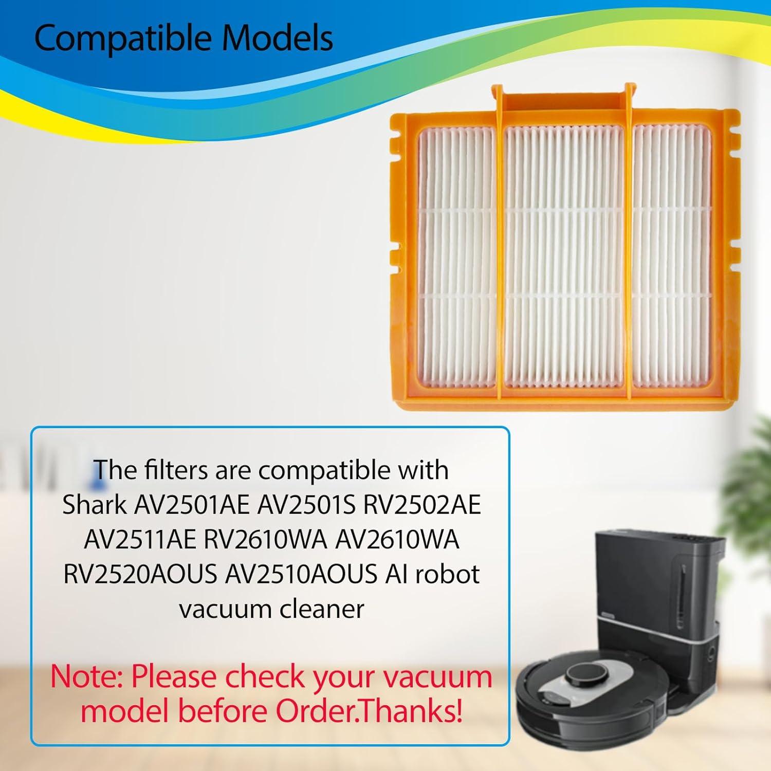 Filtros de Repuesto para Aspiradora Robot Shark AV2501S/AV2501AE - 6 Piezas