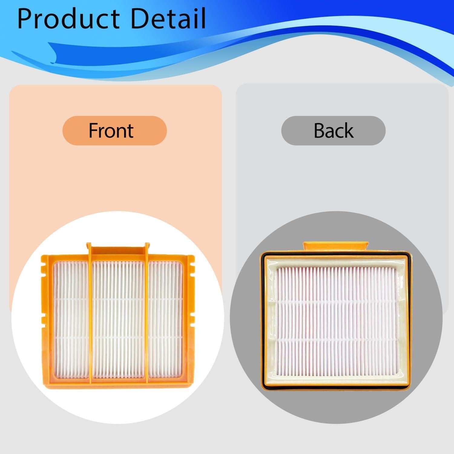 Filtros de Repuesto para Aspiradora Robot Shark AV2501S/AV2501AE - 6 Piezas