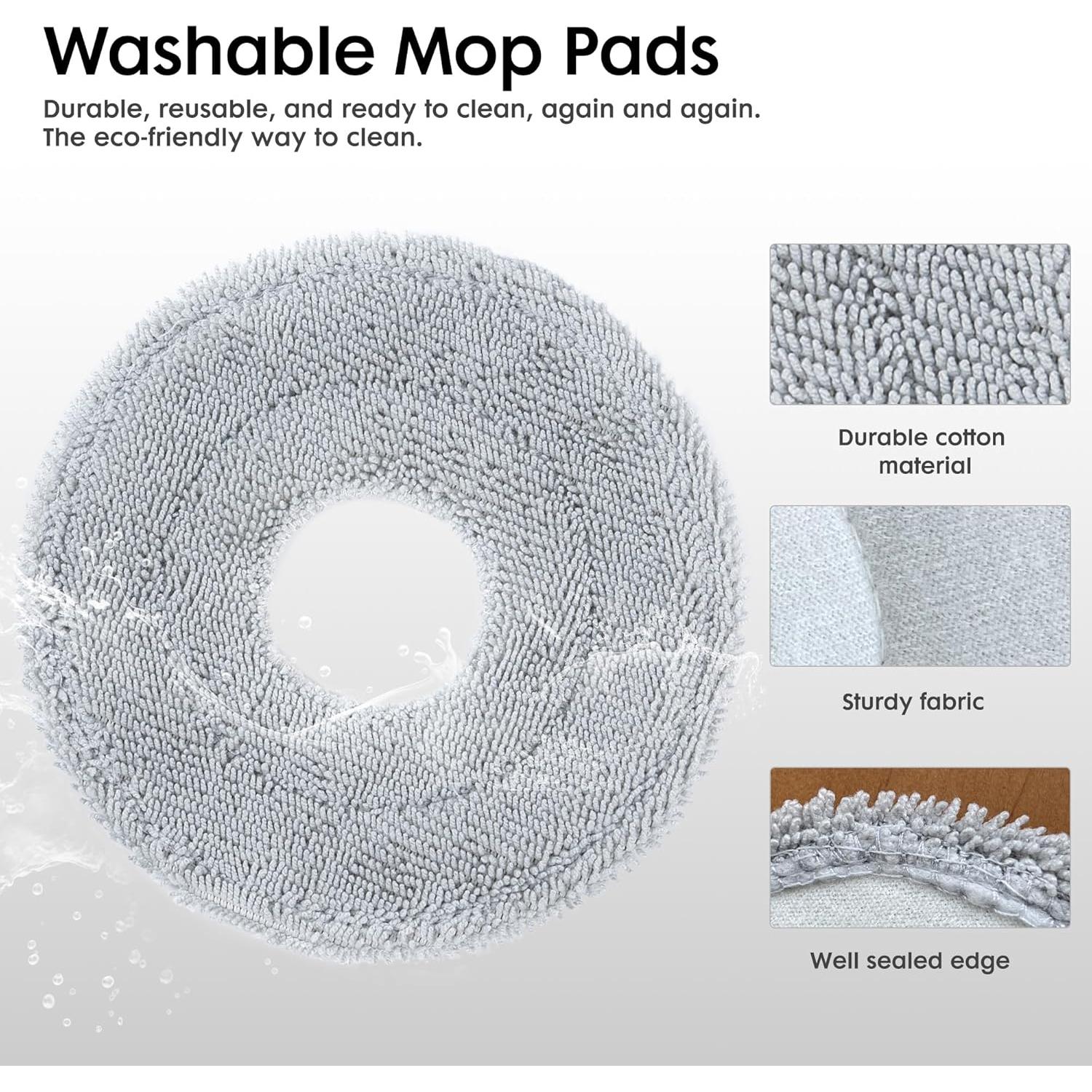 Kit de Reemplazo para Aspiradora Robot Extravis - 4 Cepillos, 2 Filtros HEPA, 2 Paños de Mopa