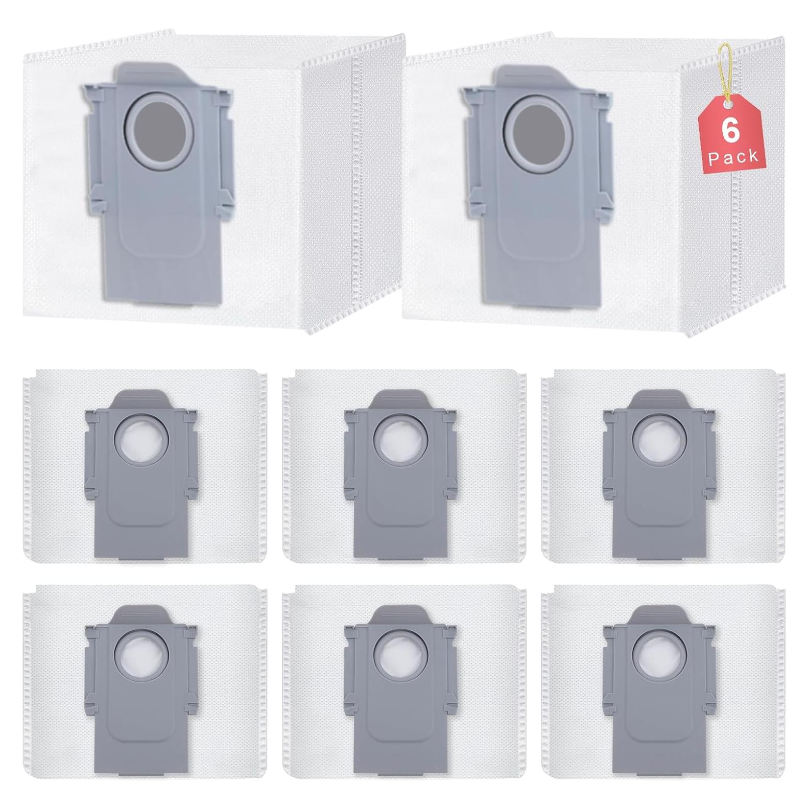 Paquete de 6 bolsas de polvo Eravsow para Roborock S8 Pro Ultra