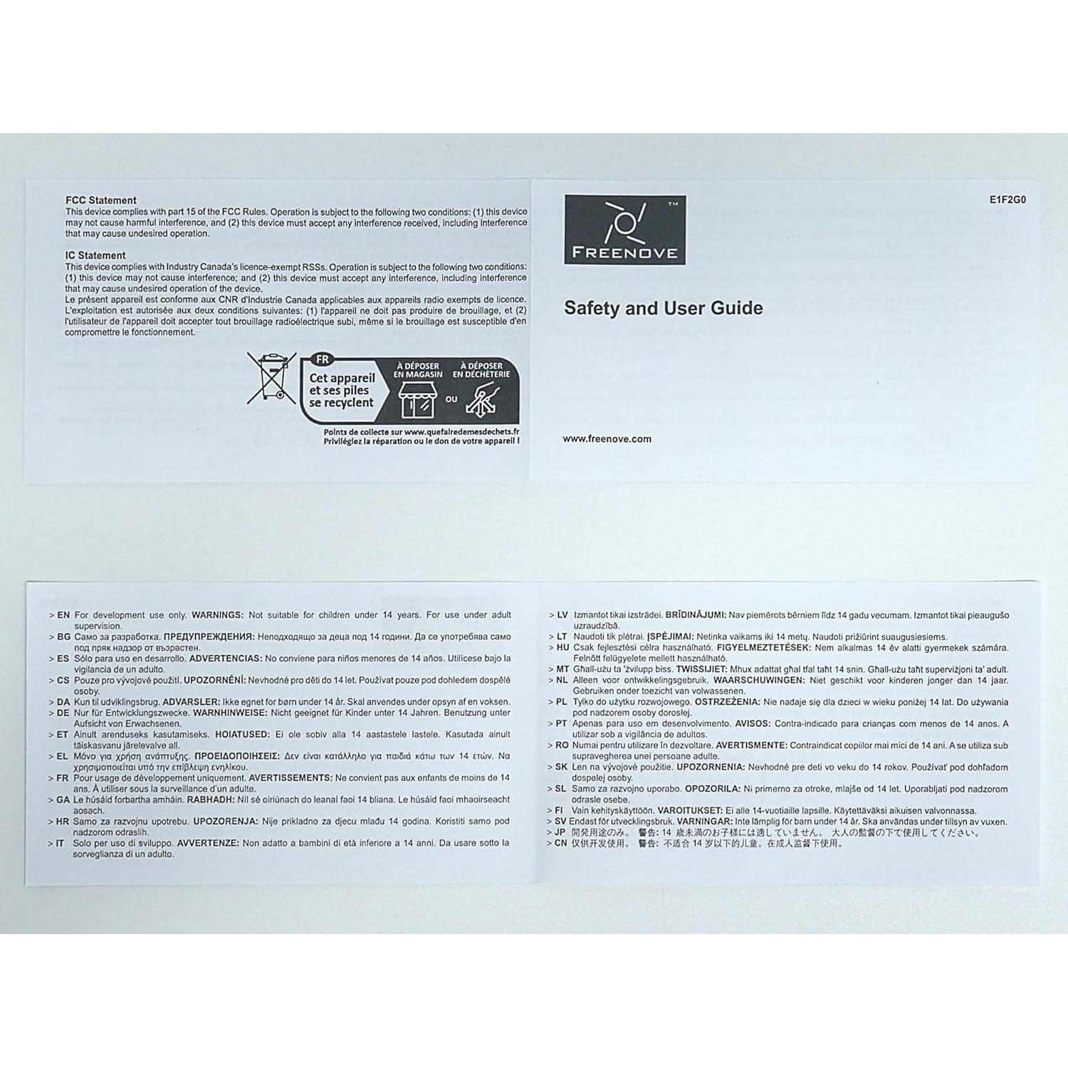 Kit de Inicio Freenove ESP32-WROVER CAM - 141 Artículos, 58 Proyectos