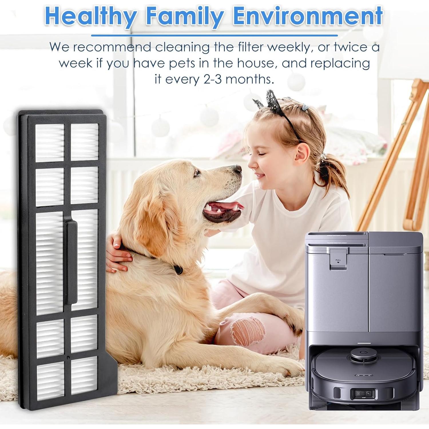 6 Filtros HEPA COWINORY para Aspiradora Robot EUFY X10 Pro Omni