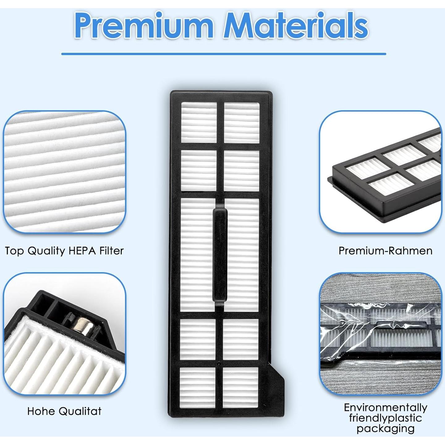 6 Filtros HEPA COWINORY para Aspiradora Robot EUFY X10 Pro Omni