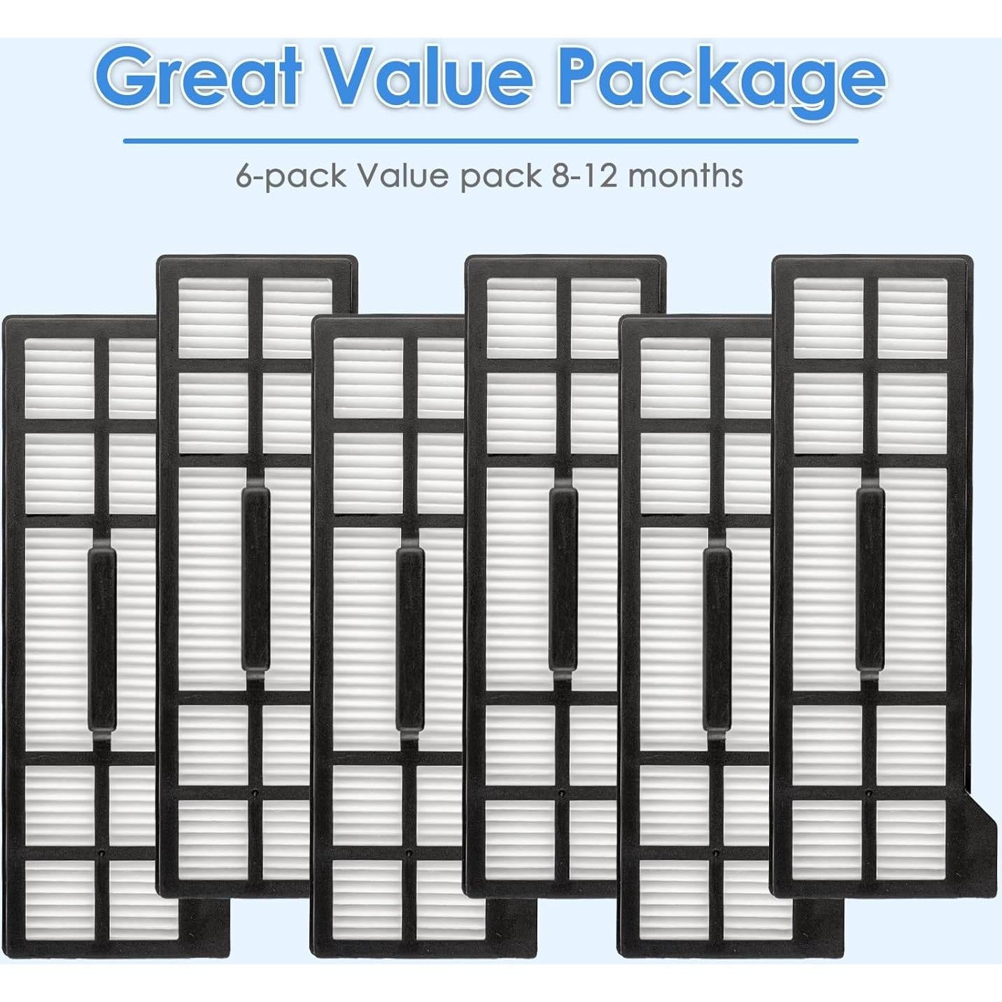 6 Filtros HEPA COWINORY para Aspiradora Robot EUFY X10 Pro Omni