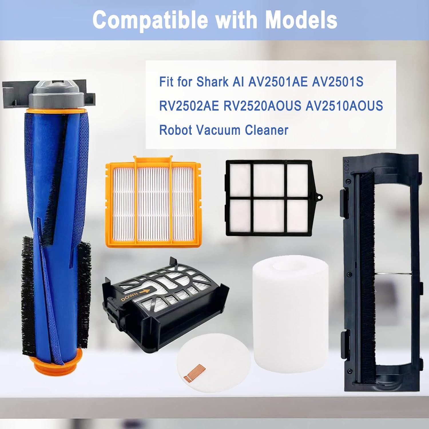 Kit de Accesorios para Aspiradora Shark AI AV2501S - 1 Cepillo, 3 Filtros, 6 Cepillos Laterales
