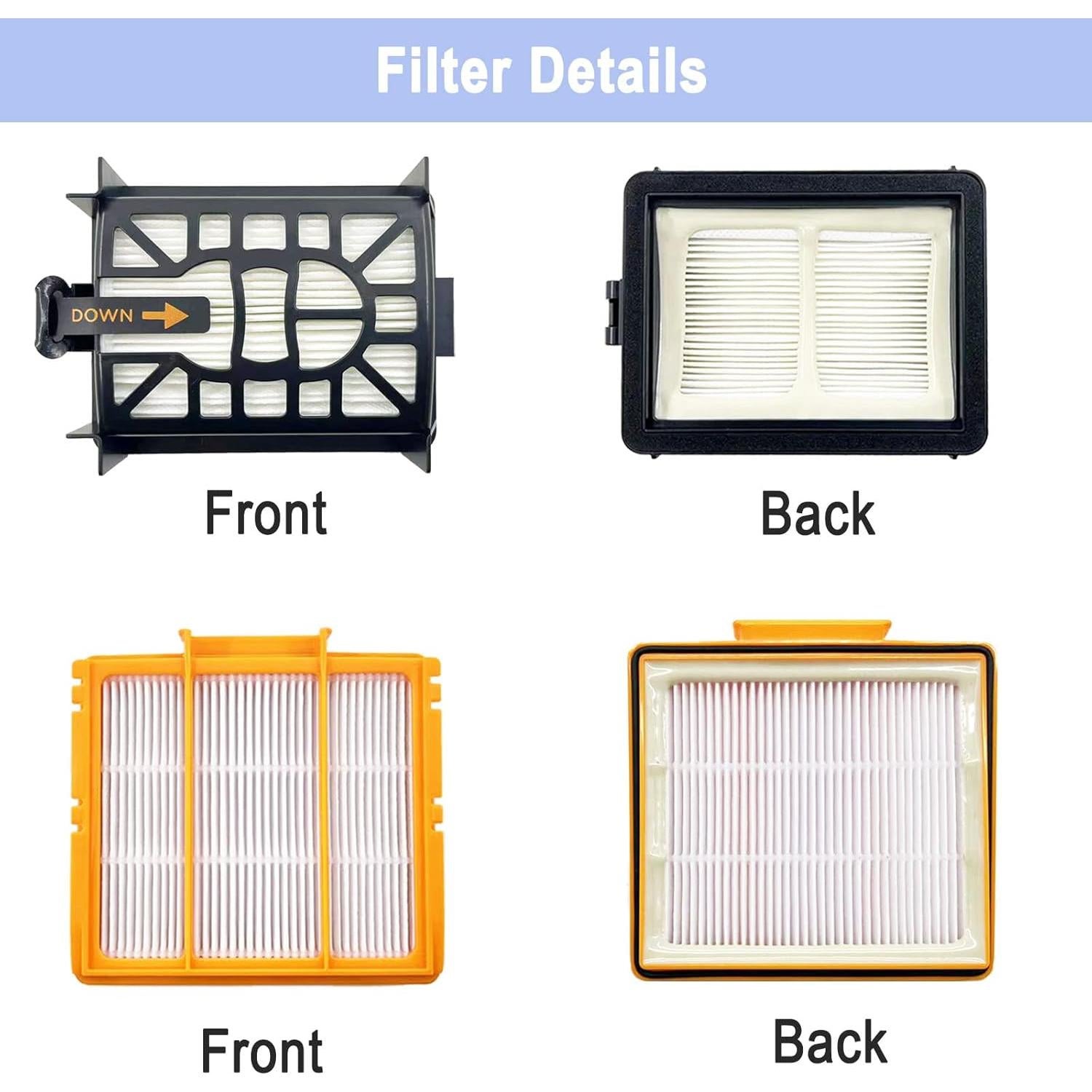 Kit de Accesorios para Aspiradora Shark AI AV2501S - 1 Cepillo, 3 Filtros, 6 Cepillos Laterales