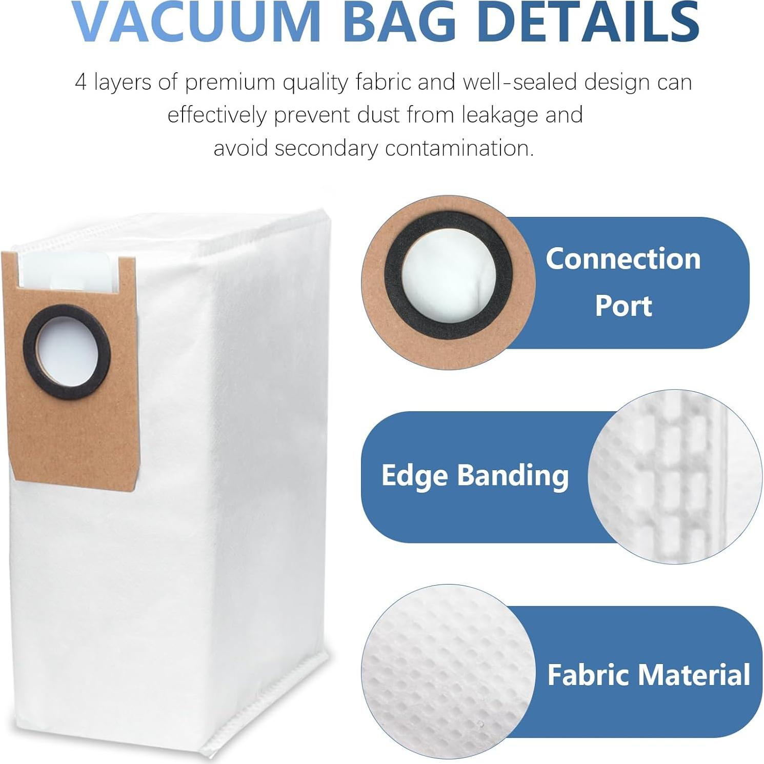 14 Bolsas de Repuesto Eufy Omni S1 Pro 2.5L Desechables