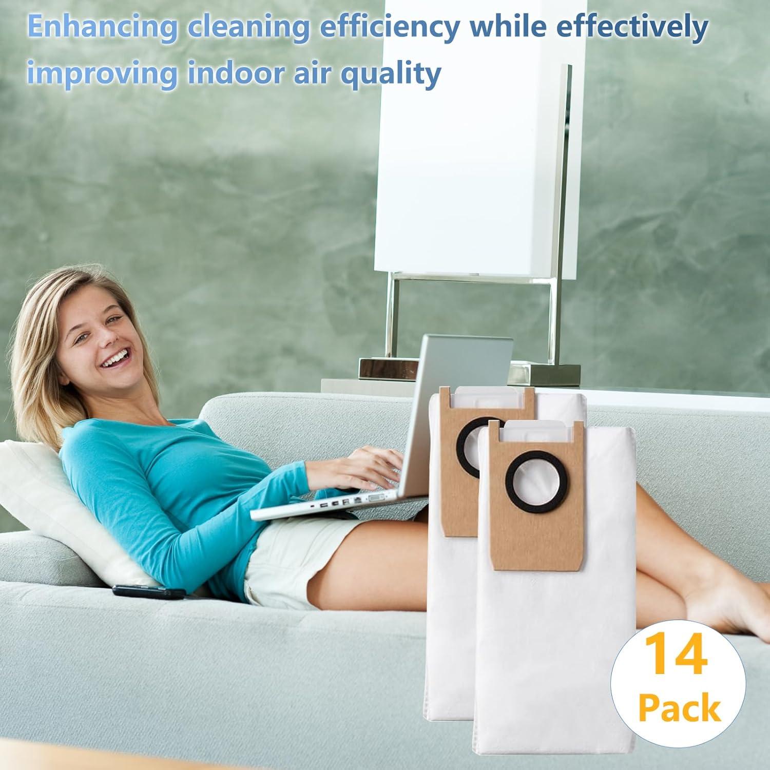 14 Bolsas de Repuesto Eufy Omni S1 Pro 2.5L Desechables