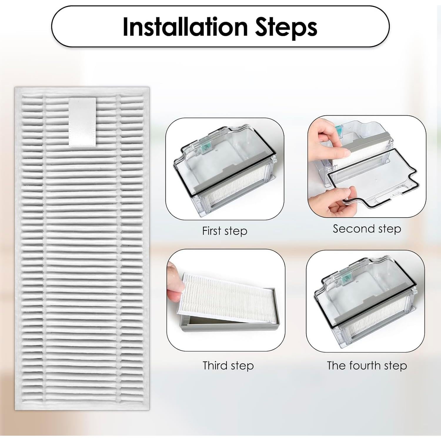 Paquete de 5 Filtros HEPA LemonRunRun para Aspirador M310
