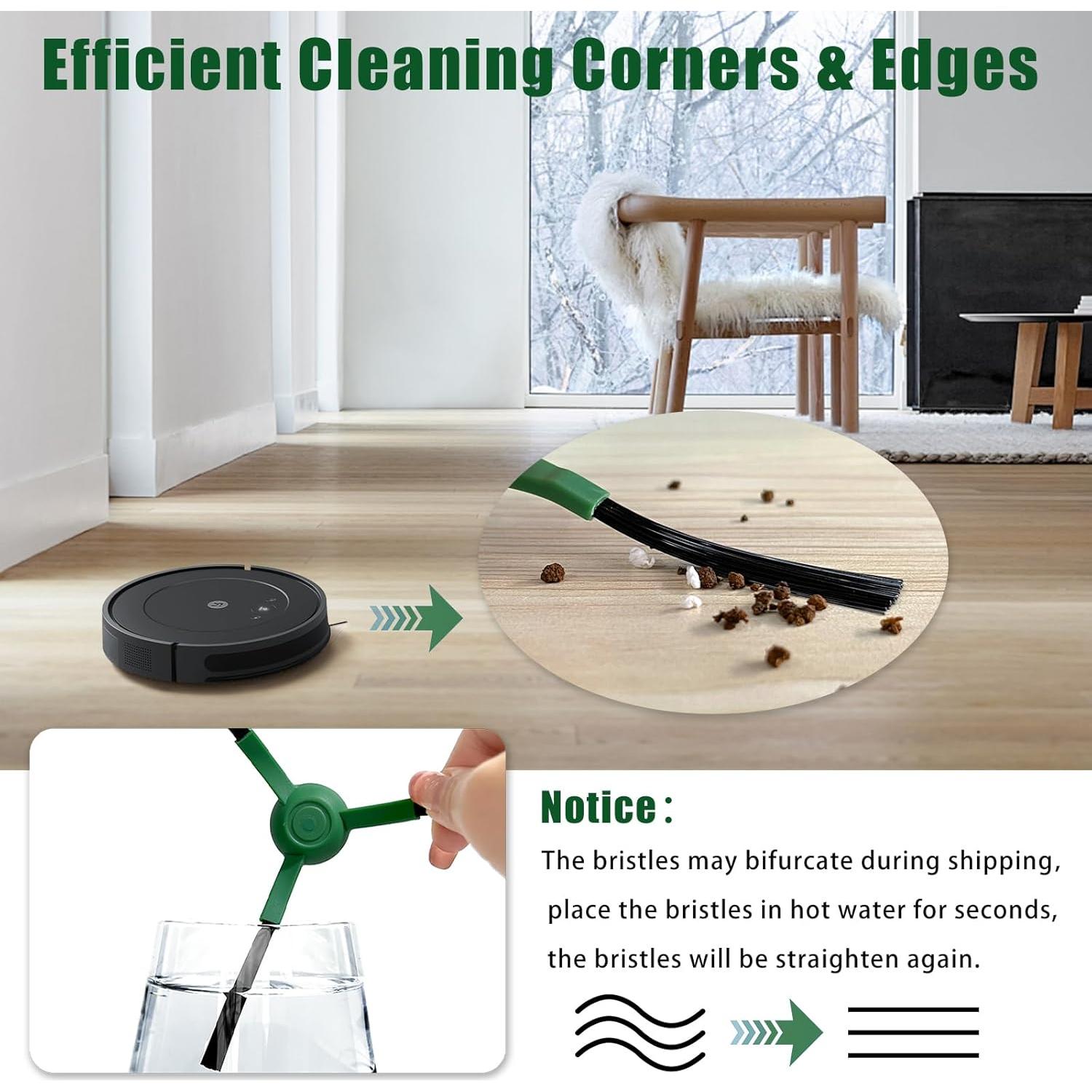 Paquete de 6 cepillos laterales Yumixily para Roomba Y0110