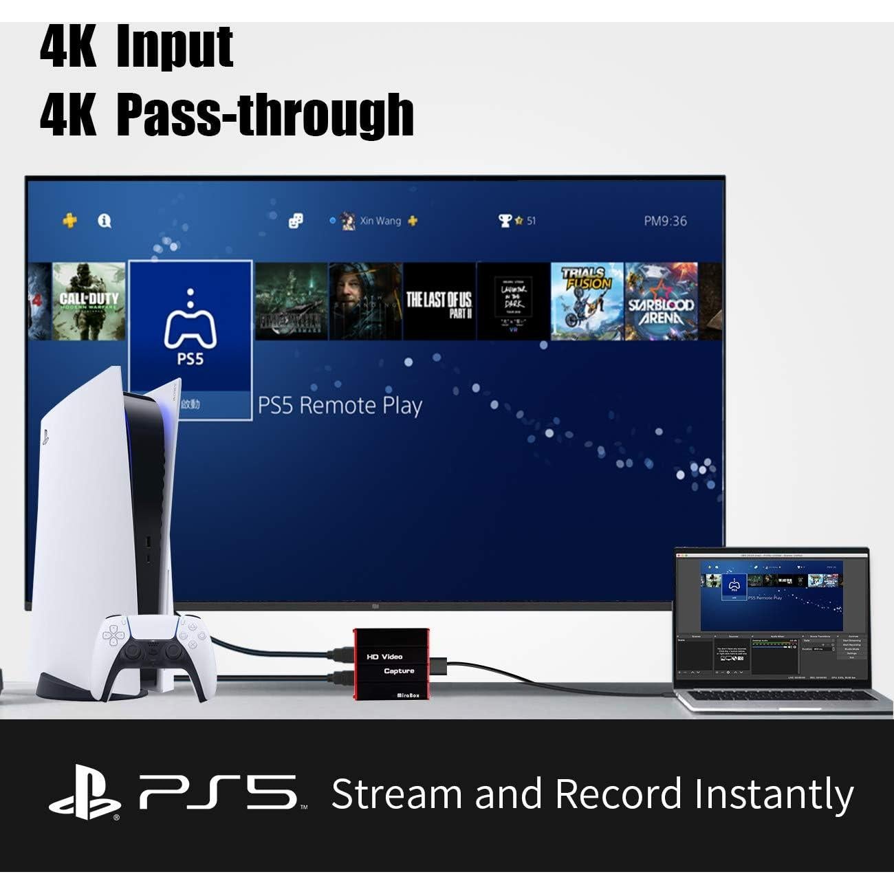 Tarjeta de Captura HDMI Mirabox HSV320 1080P 60FPS