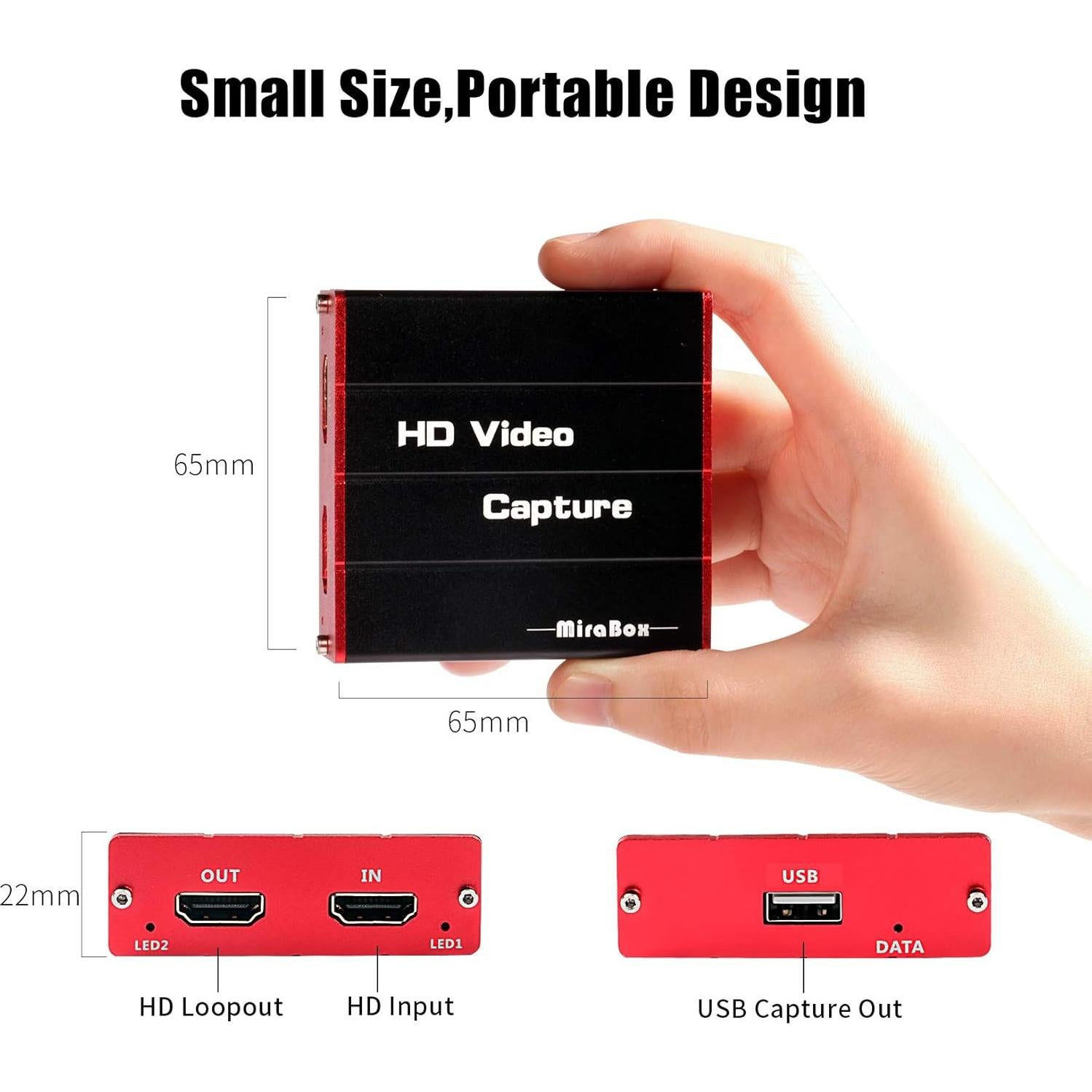 Tarjeta de Captura HDMI Mirabox HSV320 1080P 60FPS