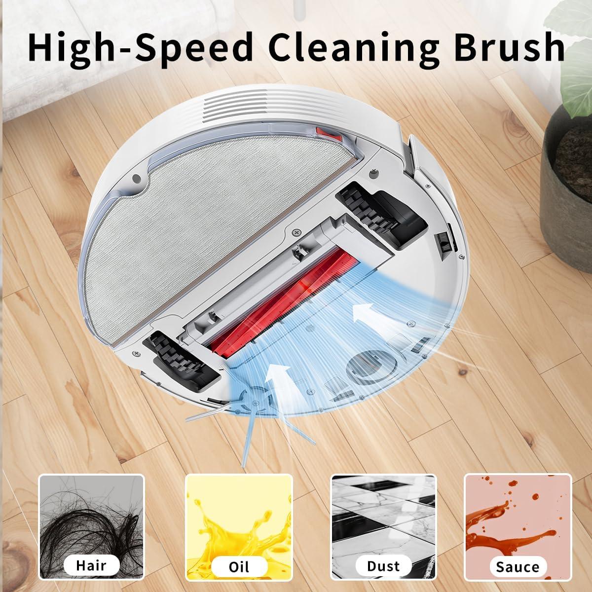 Rubber Main Brush Replacement Compatible for RoborockS7, S7 MaxV, S7 Max Ultra, Q Revo,Qrevo MaxV, Q7, Q5,Q5+,Qrevo Pro, Qrevo S, Qrevo Plus Robot Vacuum Cleaner Accessories Replacement Part