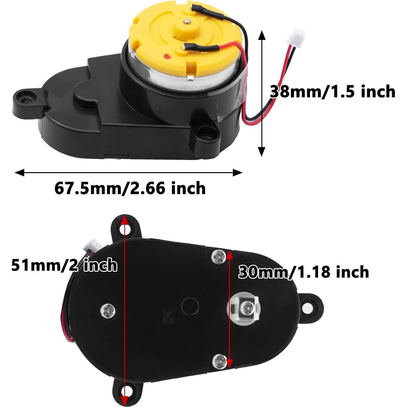 Motor de Cepillo Lateral Eufy RoboVac 11S, 12, 15C, 30C - Repuesto