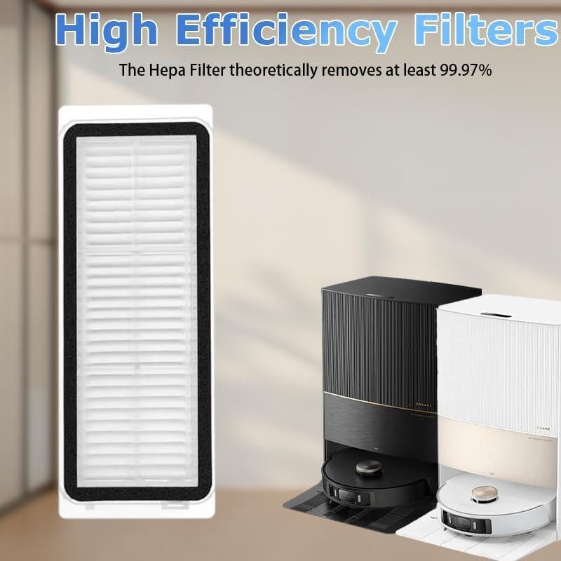 （8pcs）HEPA filter For Dreame bot L20 Por / L20 Ultra/L30 Ultra X20 Pro / X20 Pro Plus robot vacuum cleaner