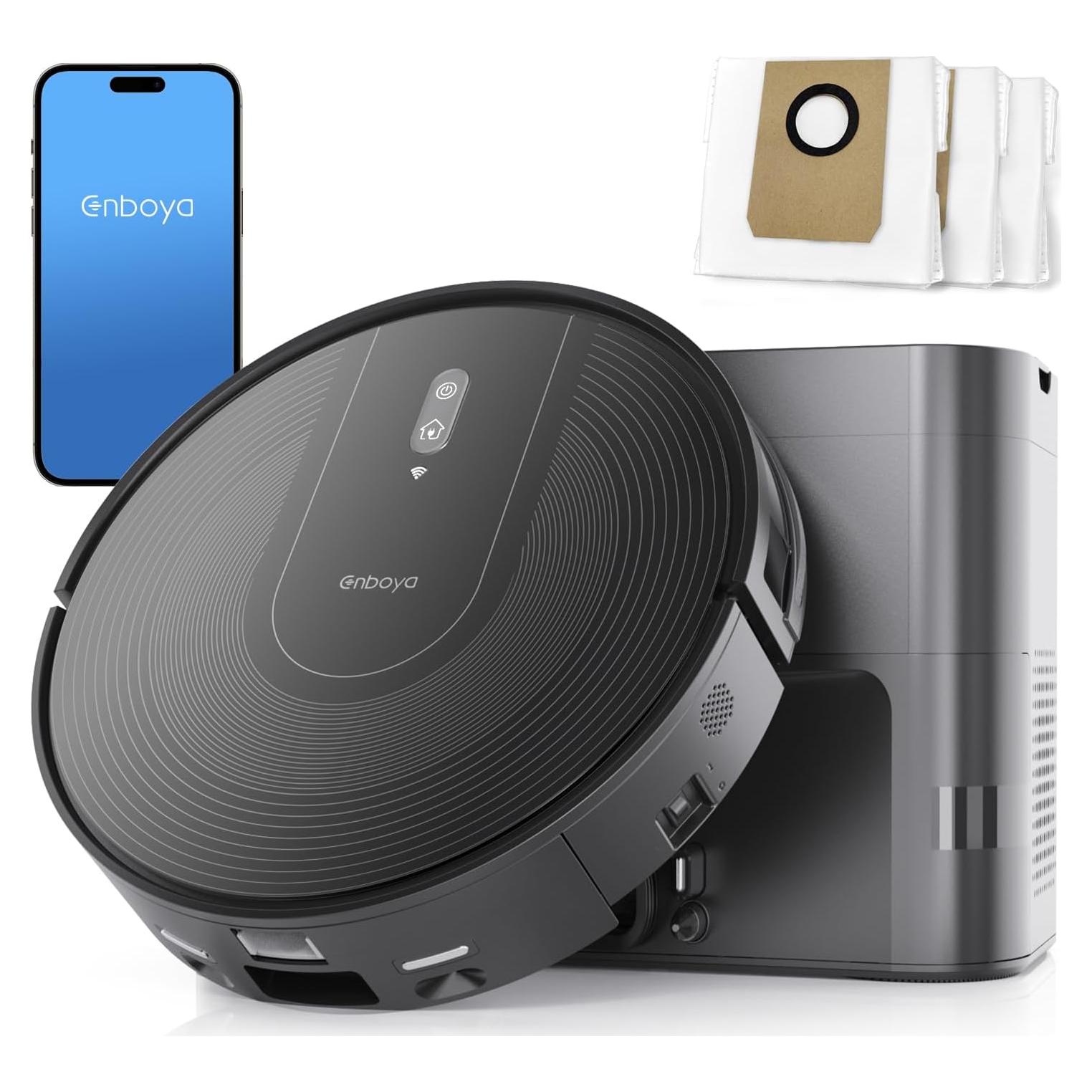 Aspiradora Robot Autovaciado 9000Pa - Ideal para Mascotas