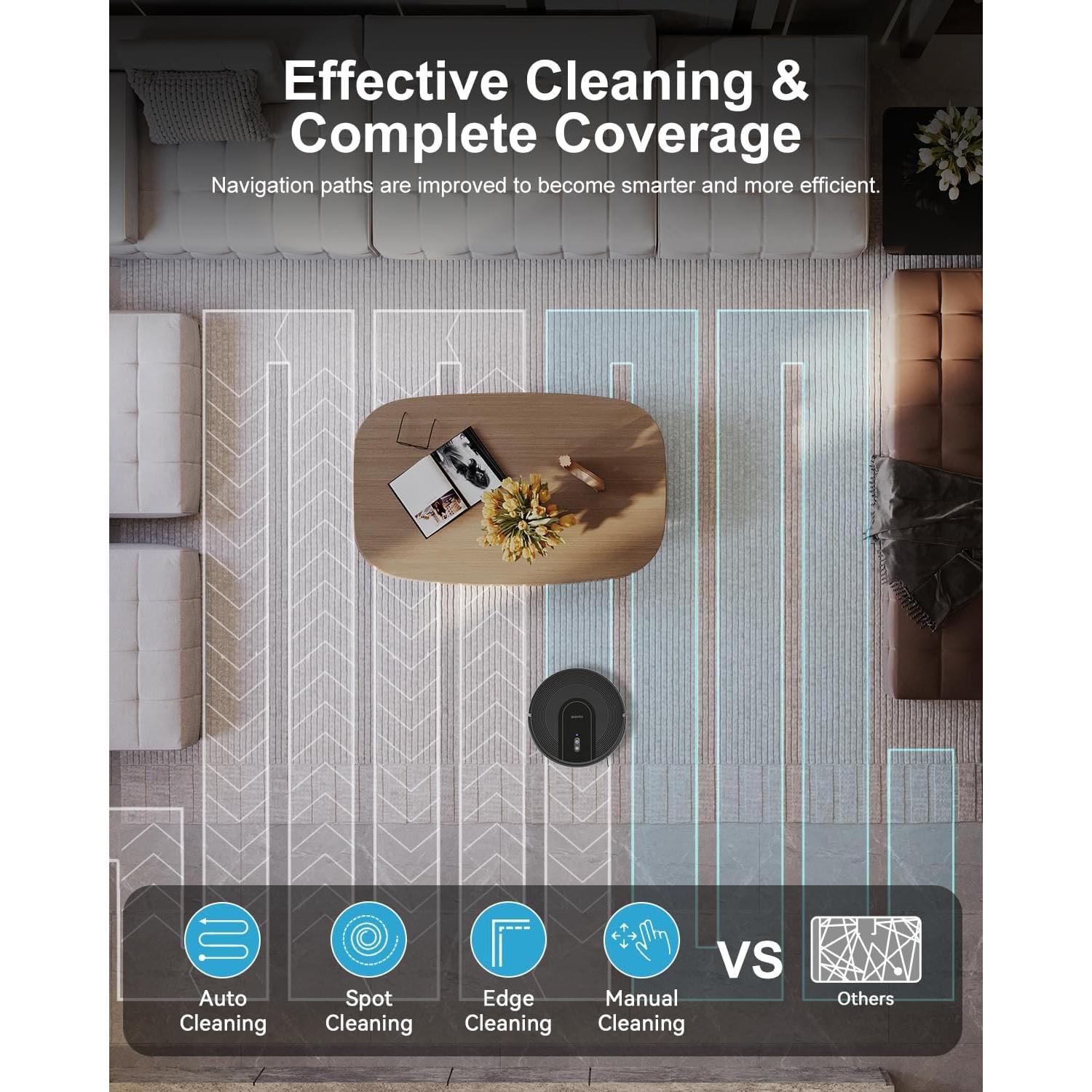 Aspiradora Robot Autovaciado 9000Pa - Ideal para Mascotas