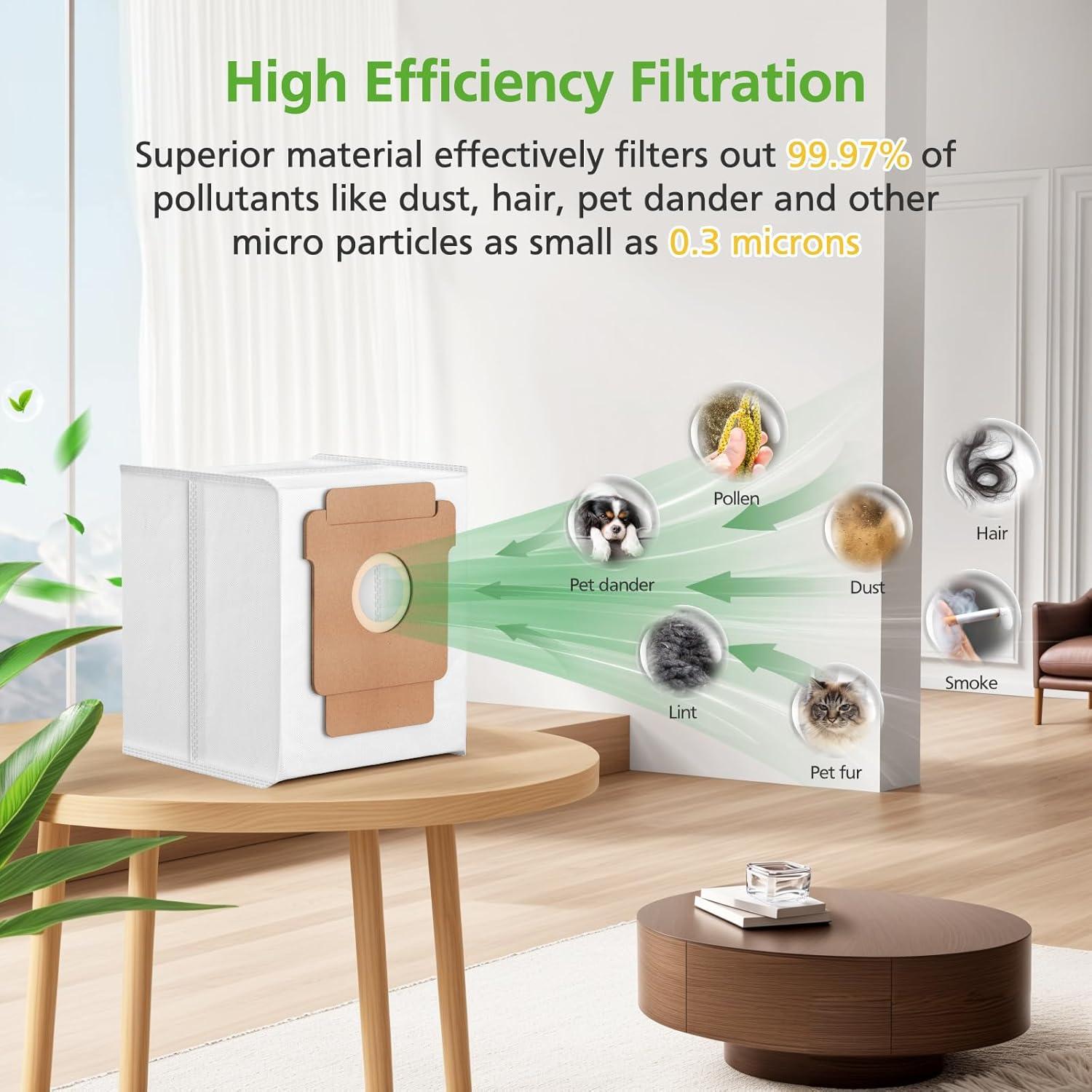 Bolsas de Polvo Zeekech Q0520 para iRobot Roomba - 10 Paquetes