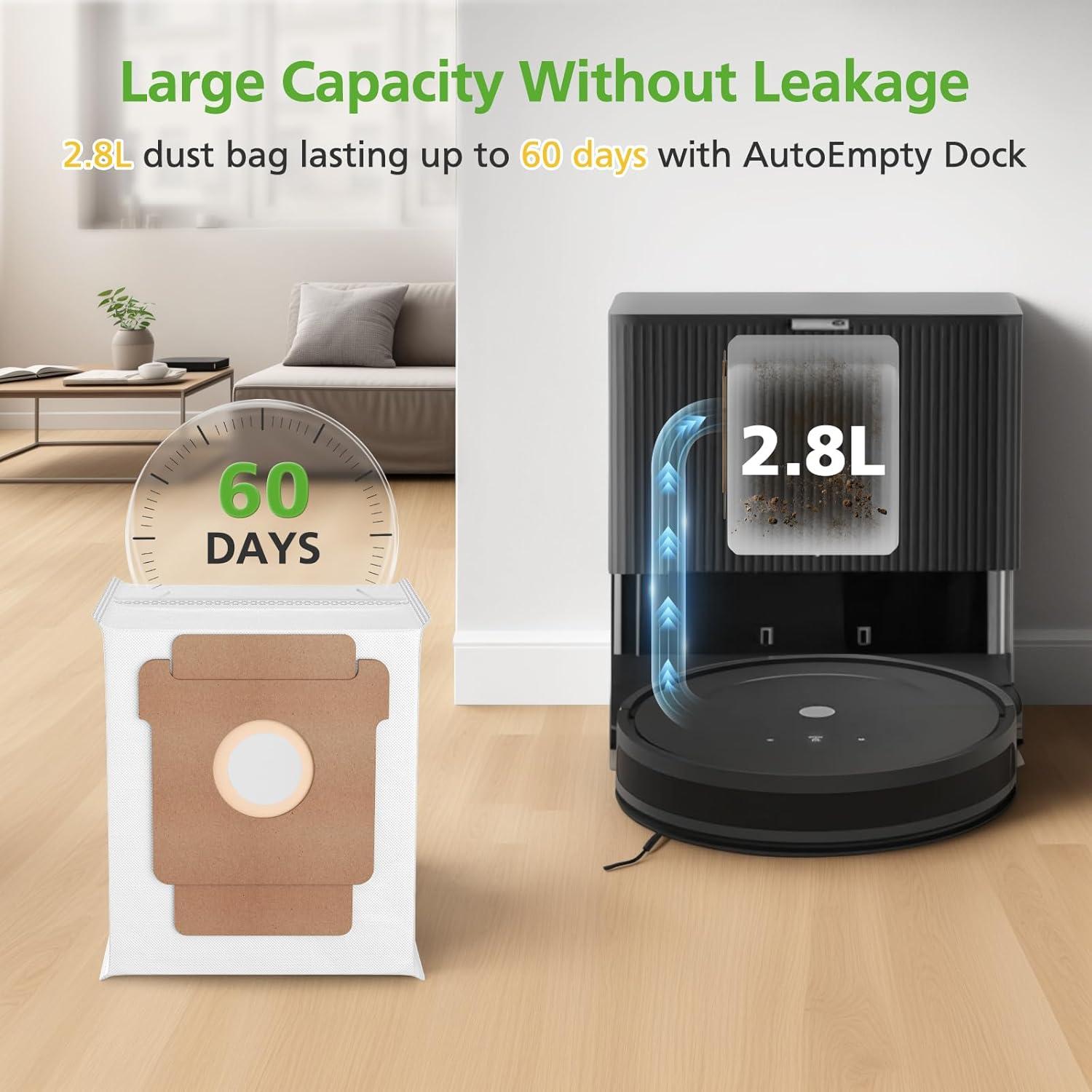 Bolsas de Polvo Zeekech Q0520 para iRobot Roomba - 10 Paquetes