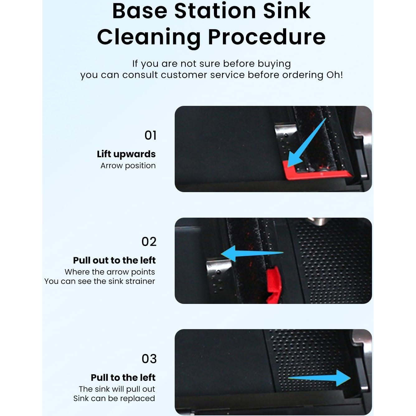 Kit de Repuestos Rrochio para Aspiradora Robot S7 Max Ultra