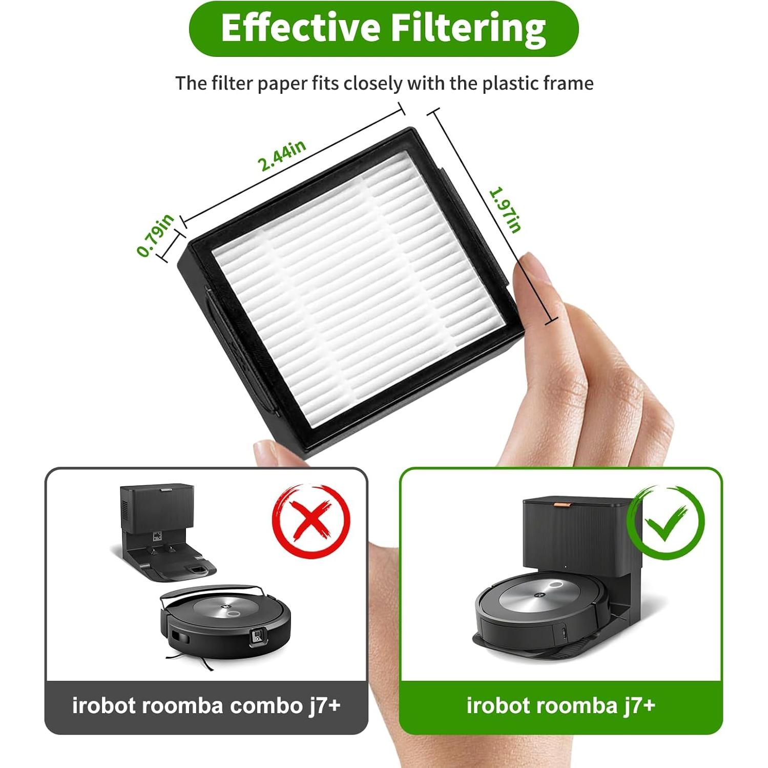 Accesorios de Repuesto iRobot Roomba BYOFI 4 Rodillos 8 Filtros