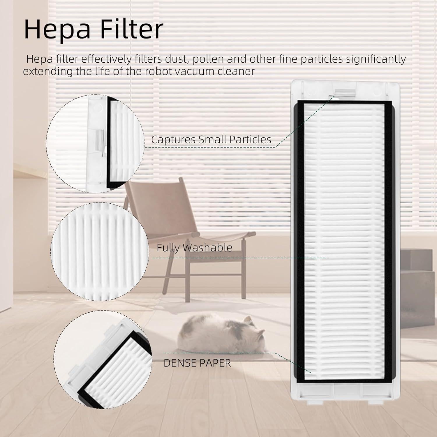 Kit de Repuestos LVTENGAI para Aspiradora Roborock Q Revo y P10