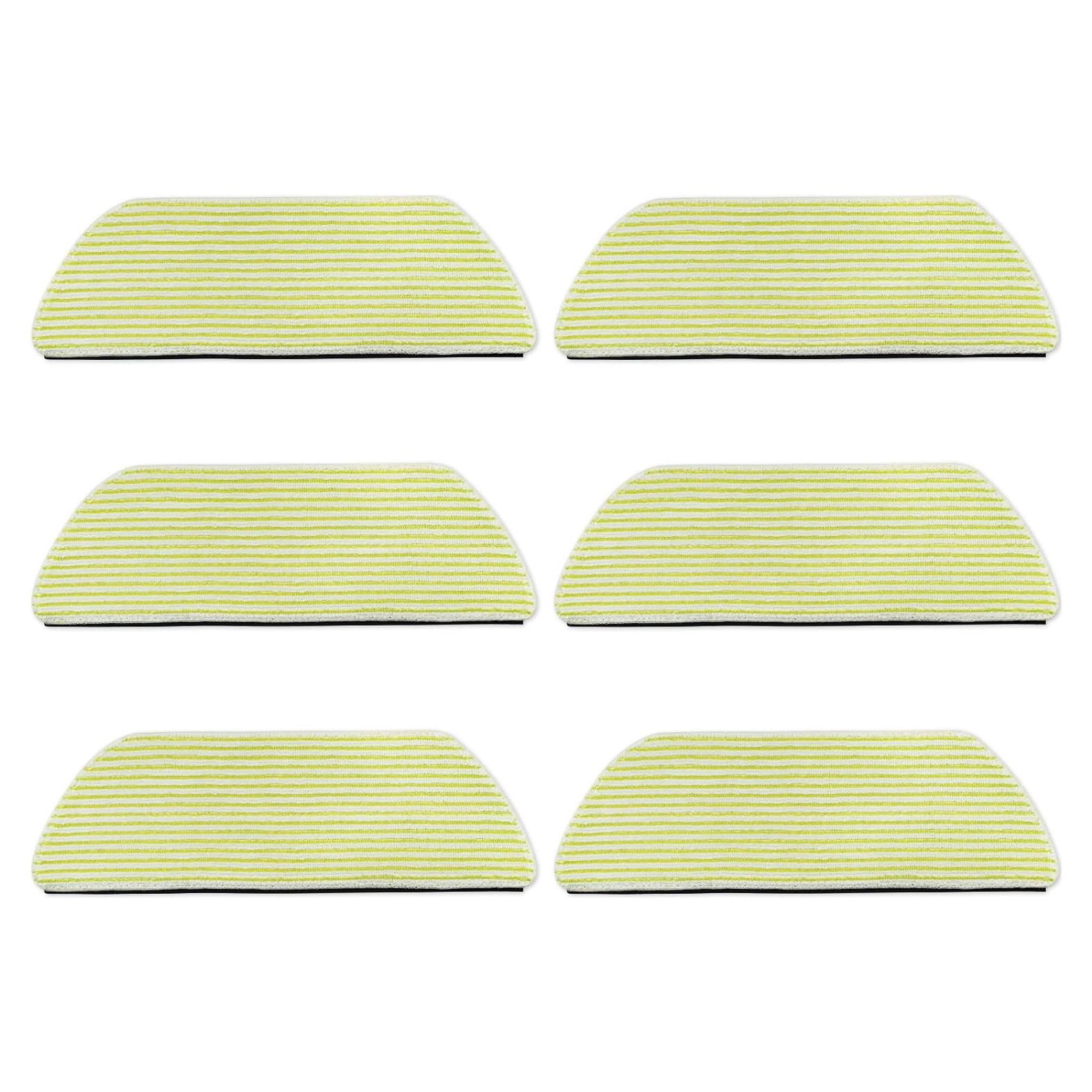 6 Pack Microfiber Vacmop Replacement Pads Compatible with Shark AV2800ZE RV2820YE AV2810YS RV2820ZE AV2820S PowerDetect NeverTouch Robot Vacuum Cleaner,Reusable Mop Vac Pads Vac Mop Pads Refills