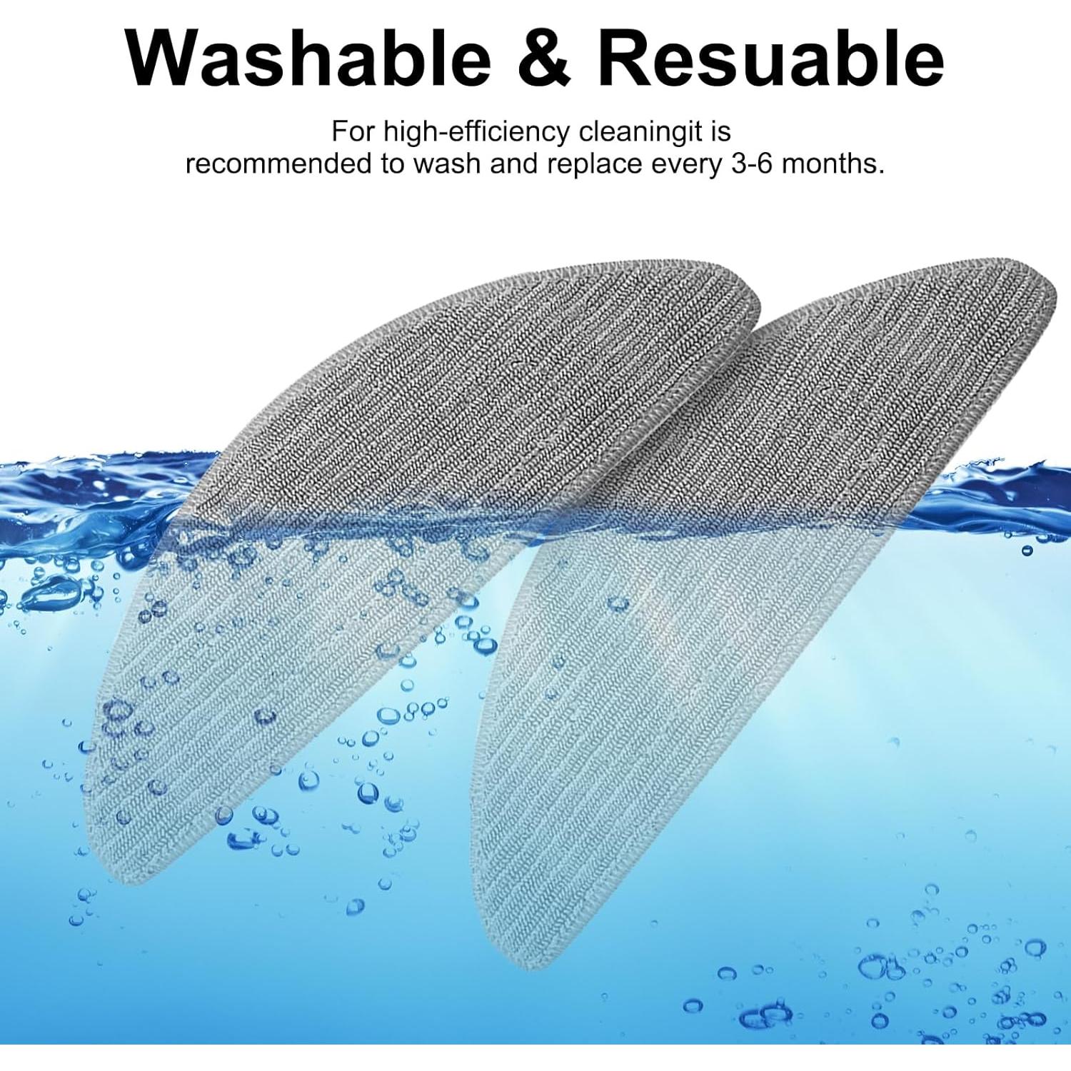 6 Almohadillas Reemplazo IRobot Roomba Combo i8/i5/j5 - Lavables