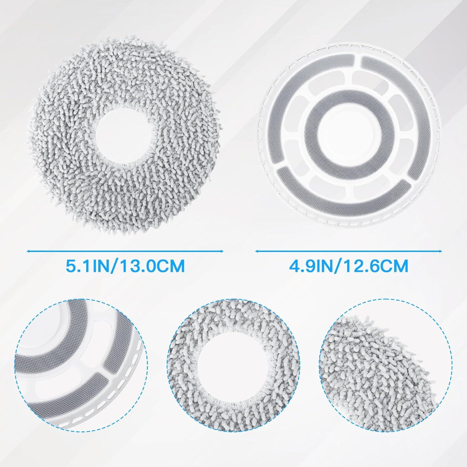 Paños de Mopa Reemplazo Fixbetter para Roborock Qrevo 2 Piezas