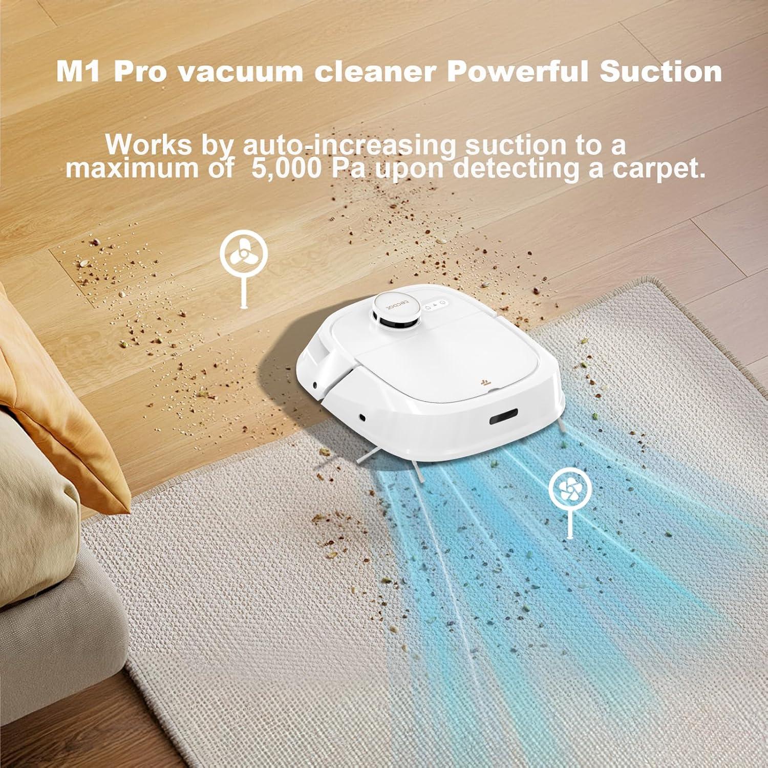 Aspiradora Robot TECBOT M1 Pro con Navegación LiDAR 150min