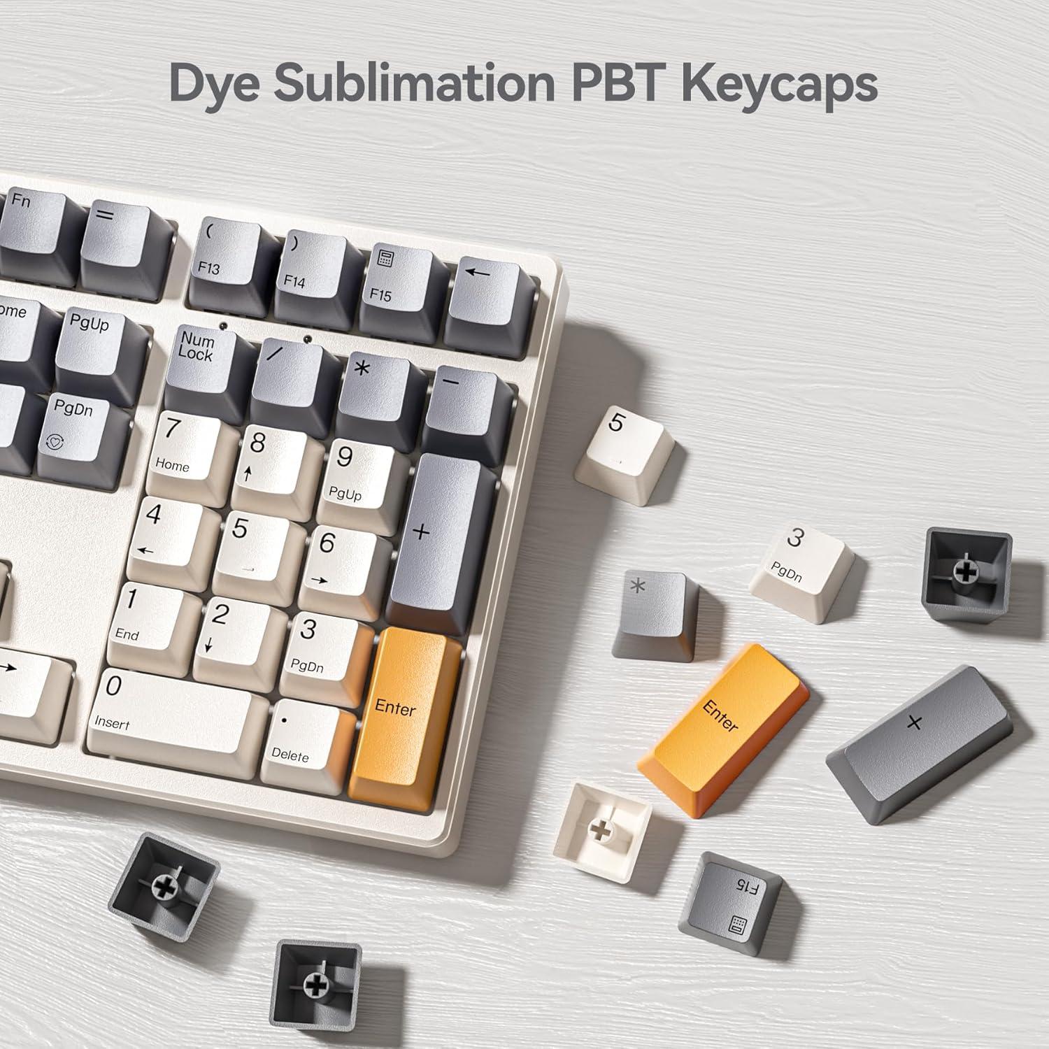 Teclado Numérico Mecánico Kisnt KN34 Retroiluminado PBT