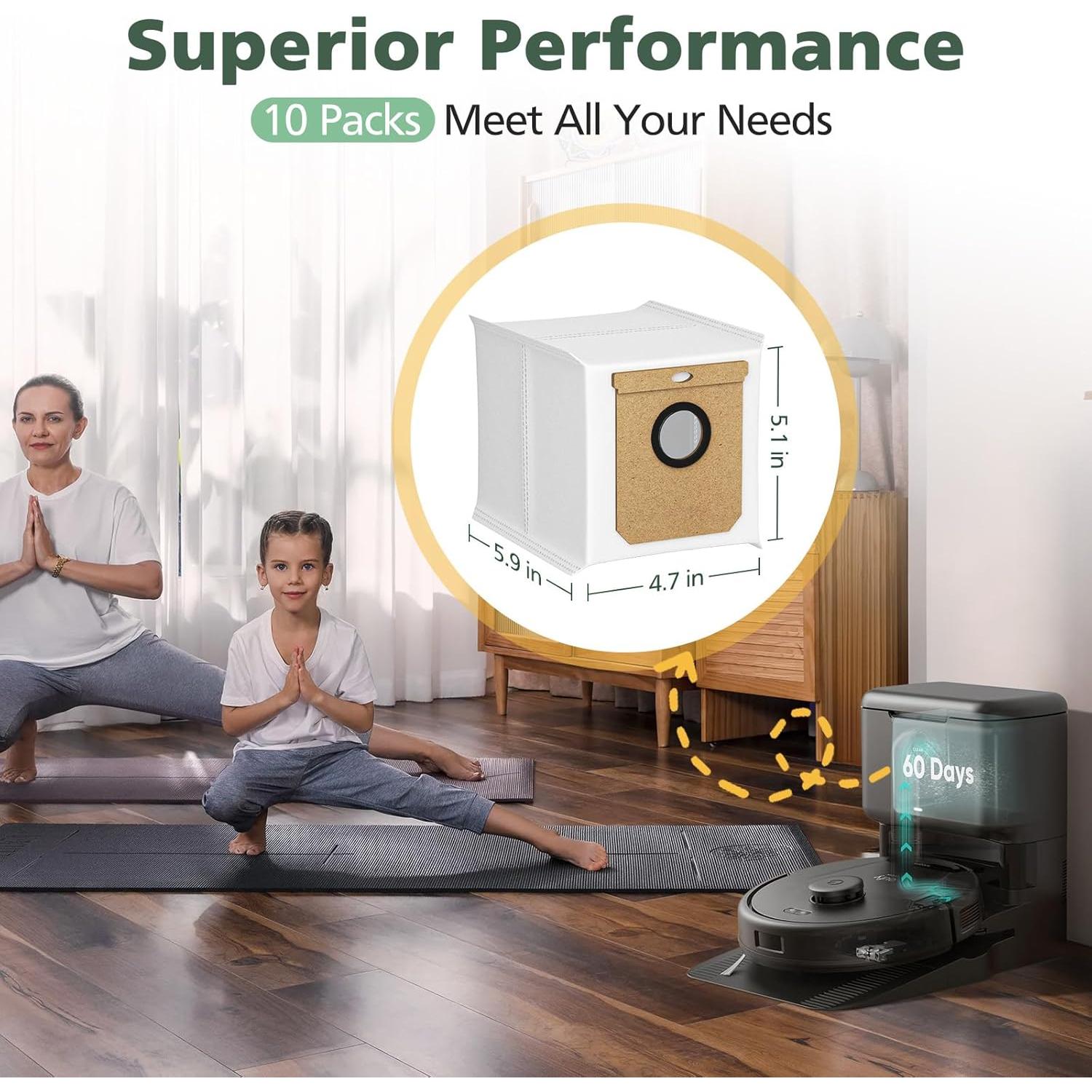 Paquete de 10 bolsas de repuesto eufy L60 SES 2.5L