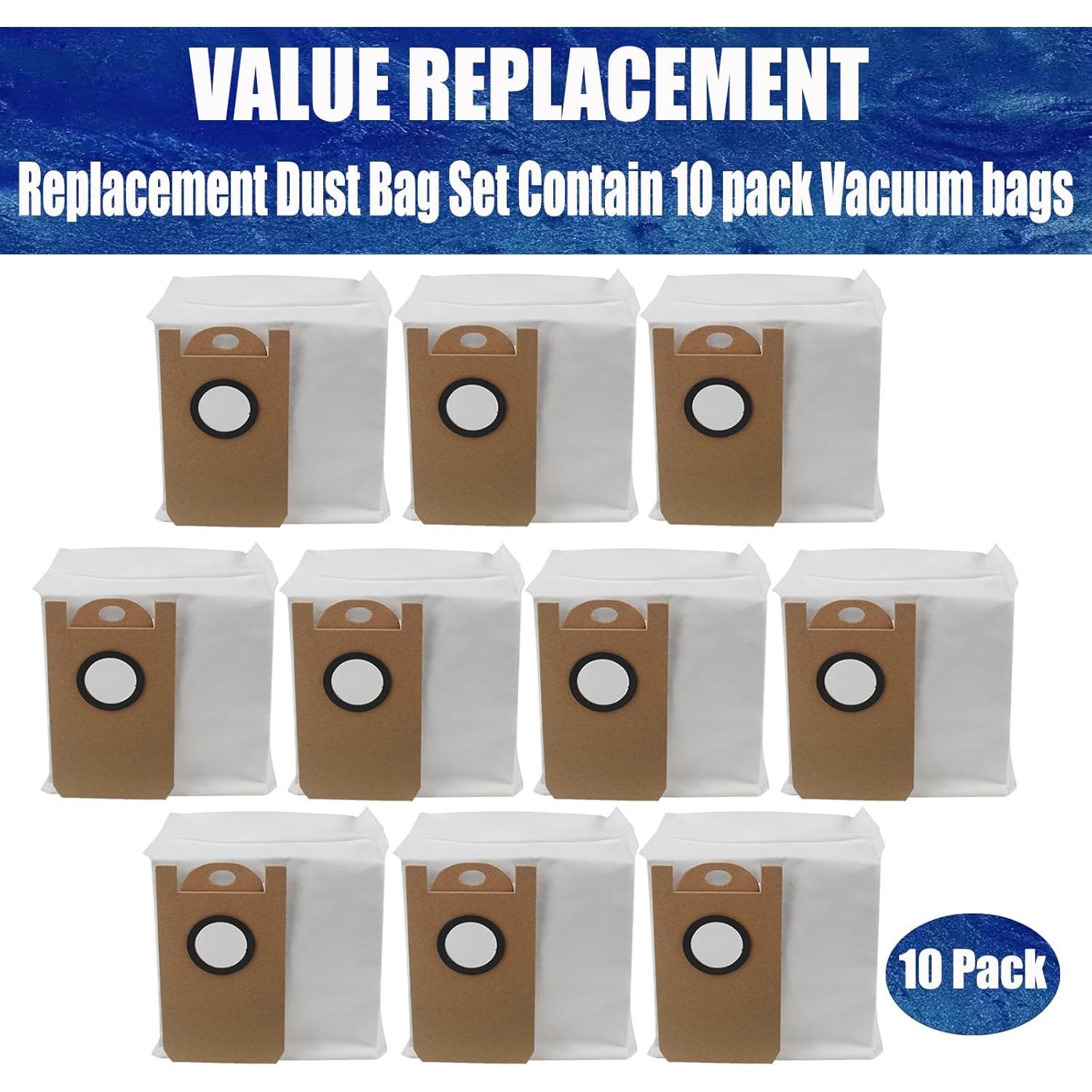 Bolsas de Polvo de Reemplazo FZCSZJFR para Laresar L6 Pro y Viomi S9 - 10 Paquetes