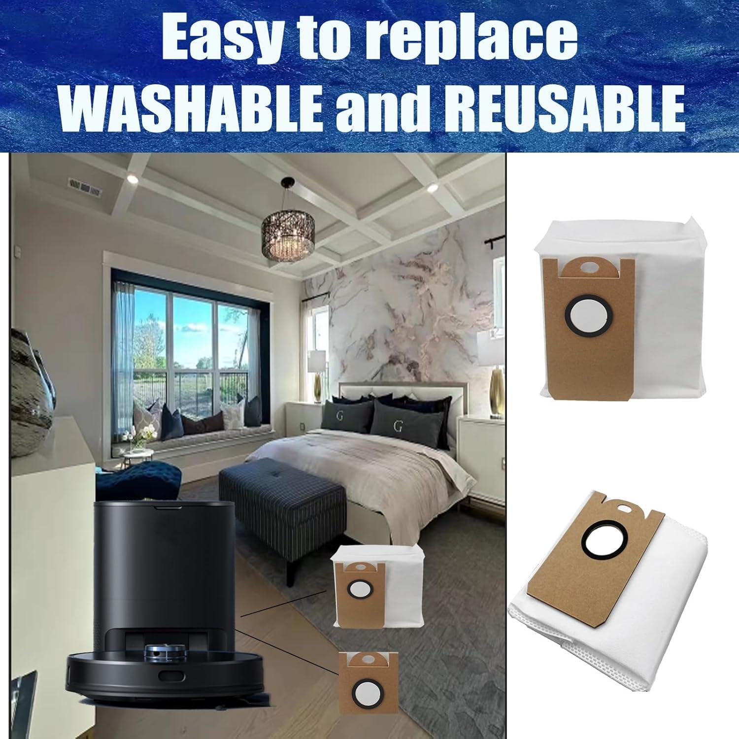 Bolsas de Polvo de Reemplazo FZCSZJFR para Laresar L6 Pro y Viomi S9 - 10 Paquetes