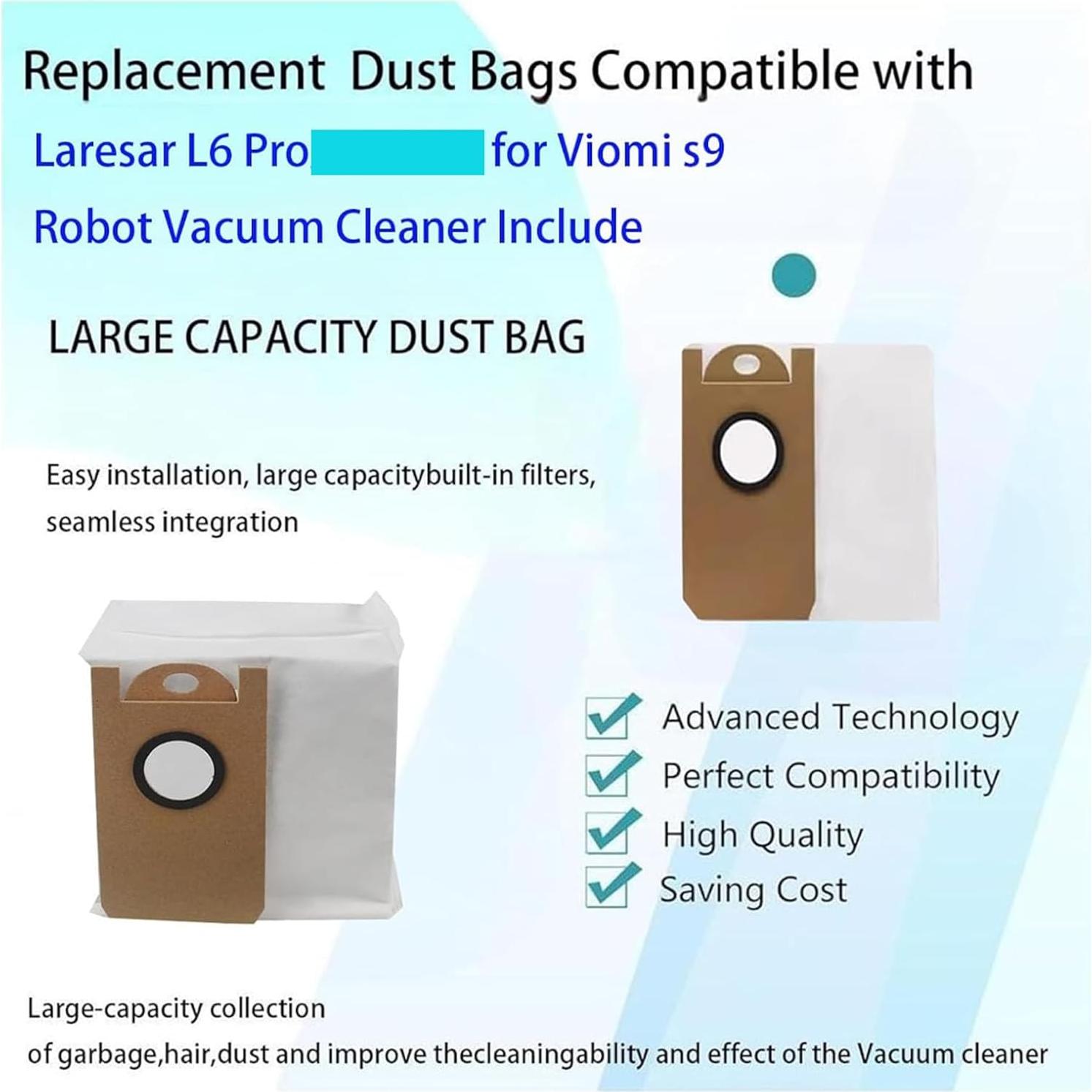 Bolsas de Repuesto Jpbaisqic para Laresar L6 Pro - 10 Unidades