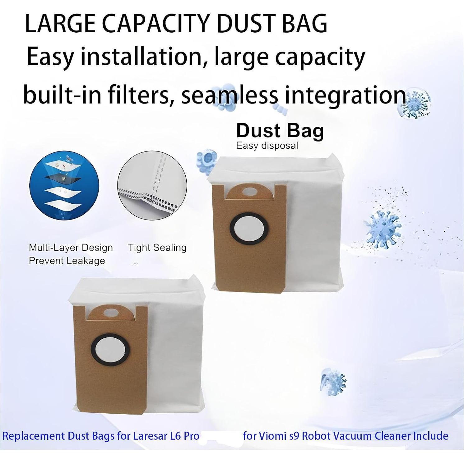 Bolsas de Repuesto Jpbaisqic para Laresar L6 Pro - 10 Unidades