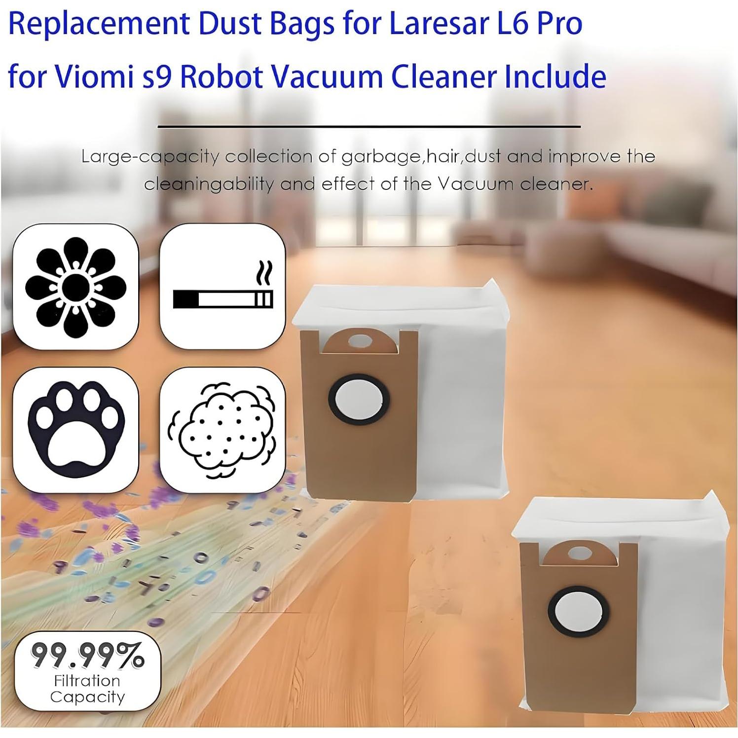 Bolsas de Repuesto Jpbaisqic para Laresar L6 Pro - 10 Unidades