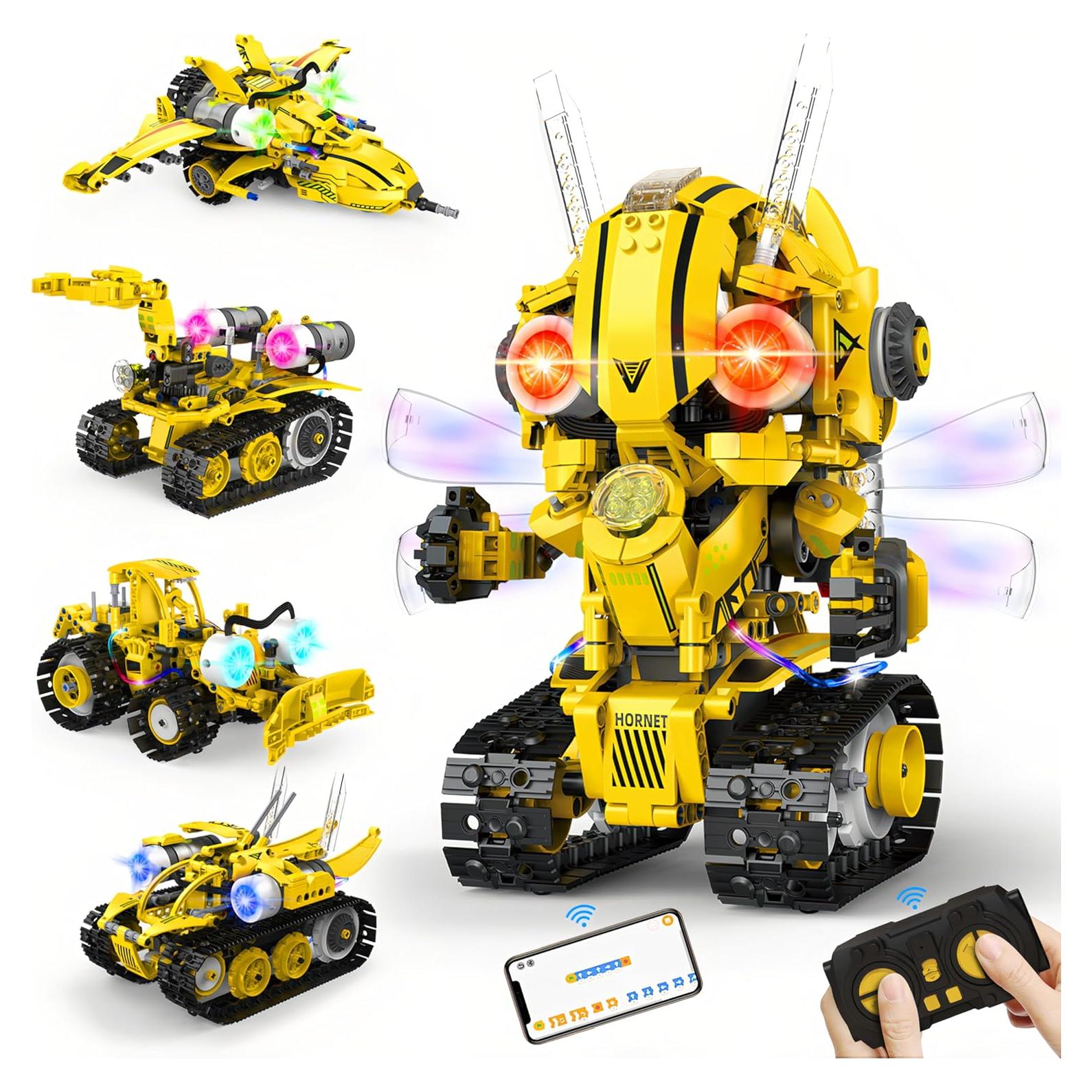 Kit de Construcción de Robot Yerloa 673 Piezas Control Remoto