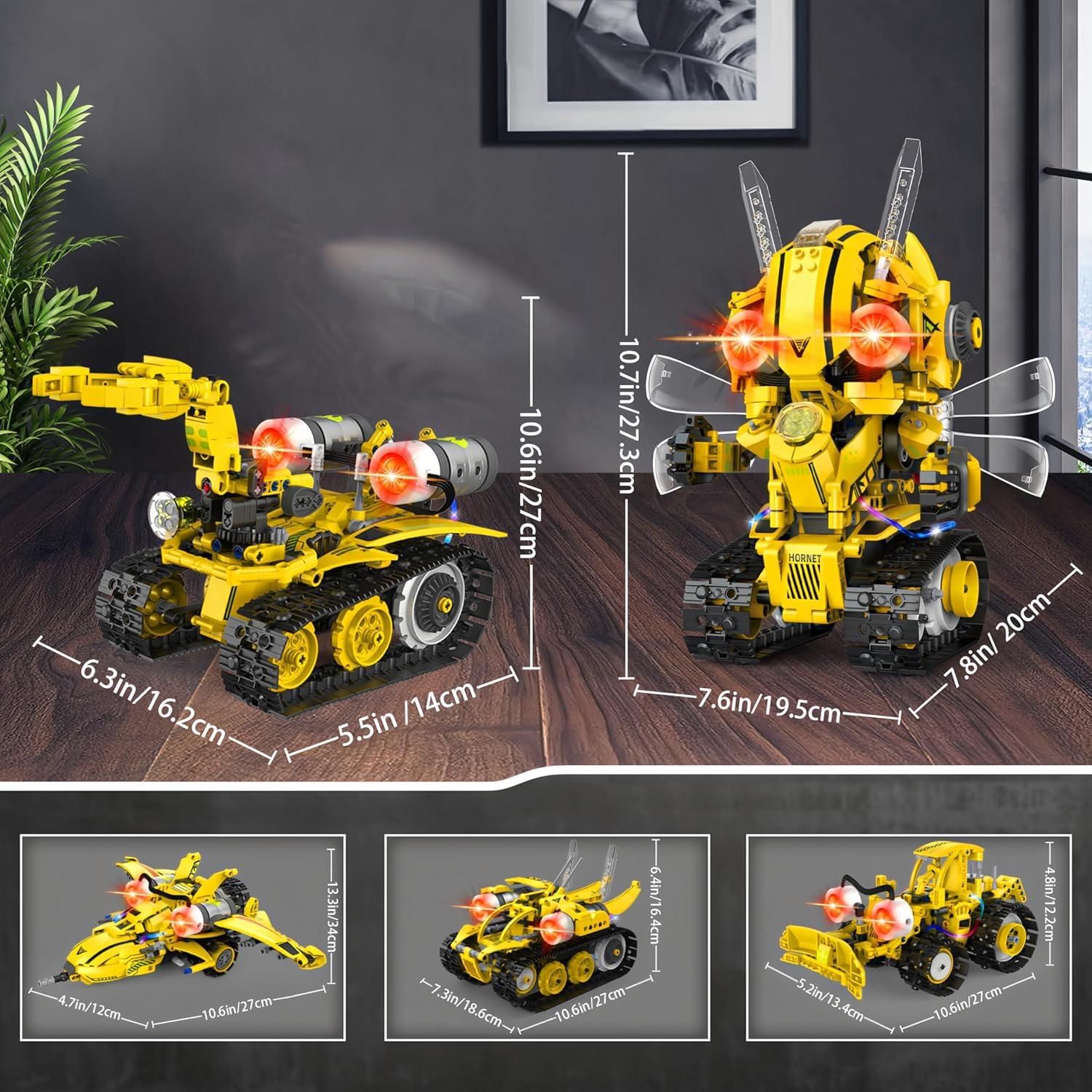 Kit de Construcción de Robot Yerloa 673 Piezas Control Remoto