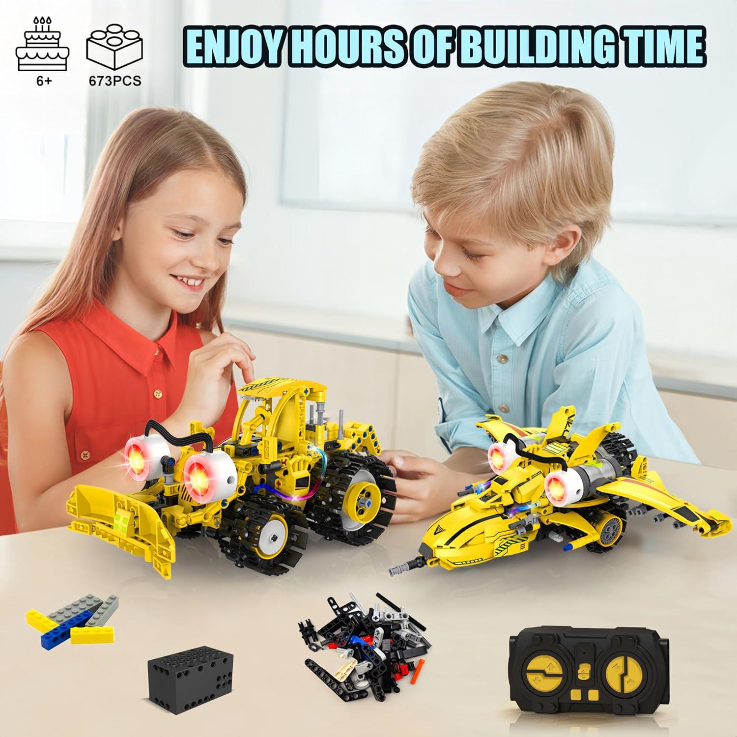 Kit de Construcción de Robot Yerloa 673 Piezas Control Remoto