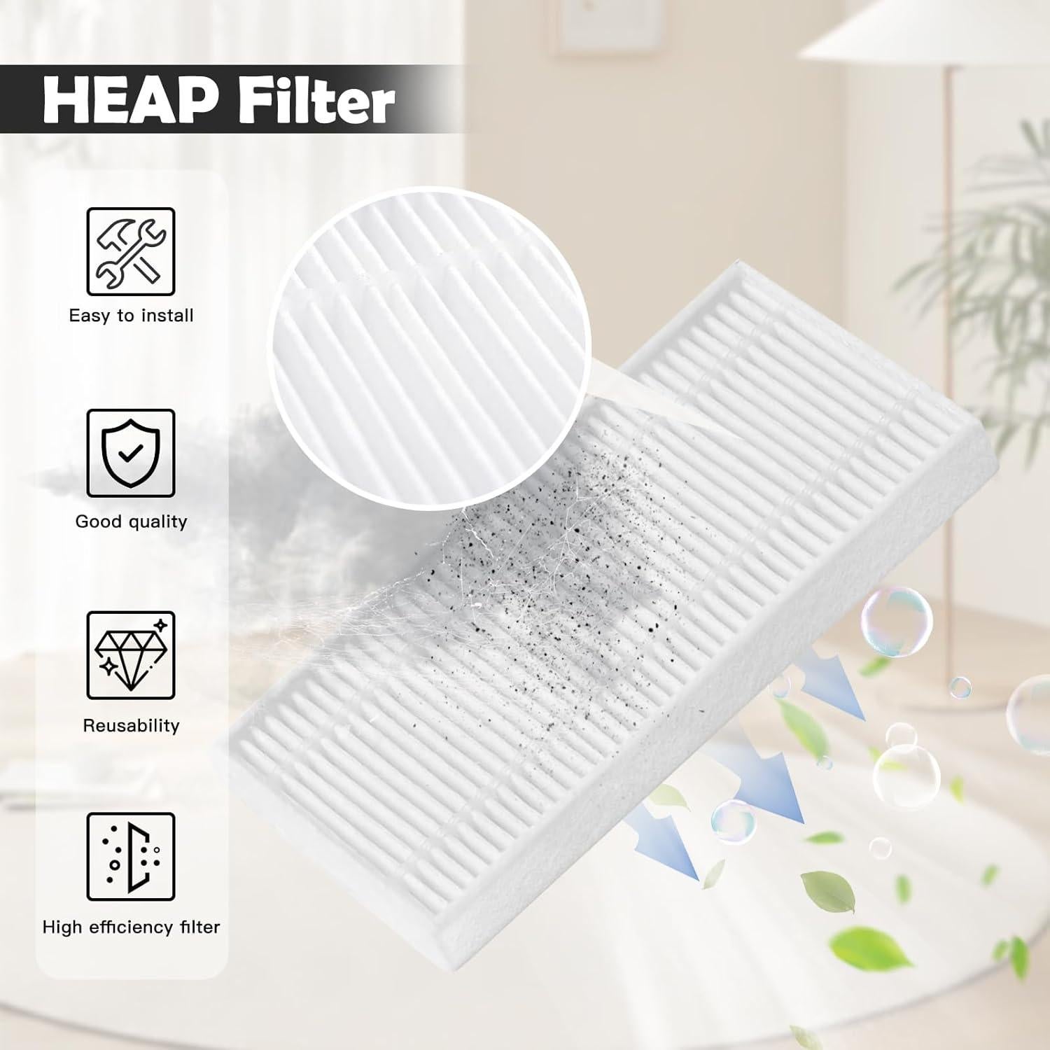 21 Accesorios Reemplazo Eufy Omni C20 - Filtros, Mopas y Cepillos