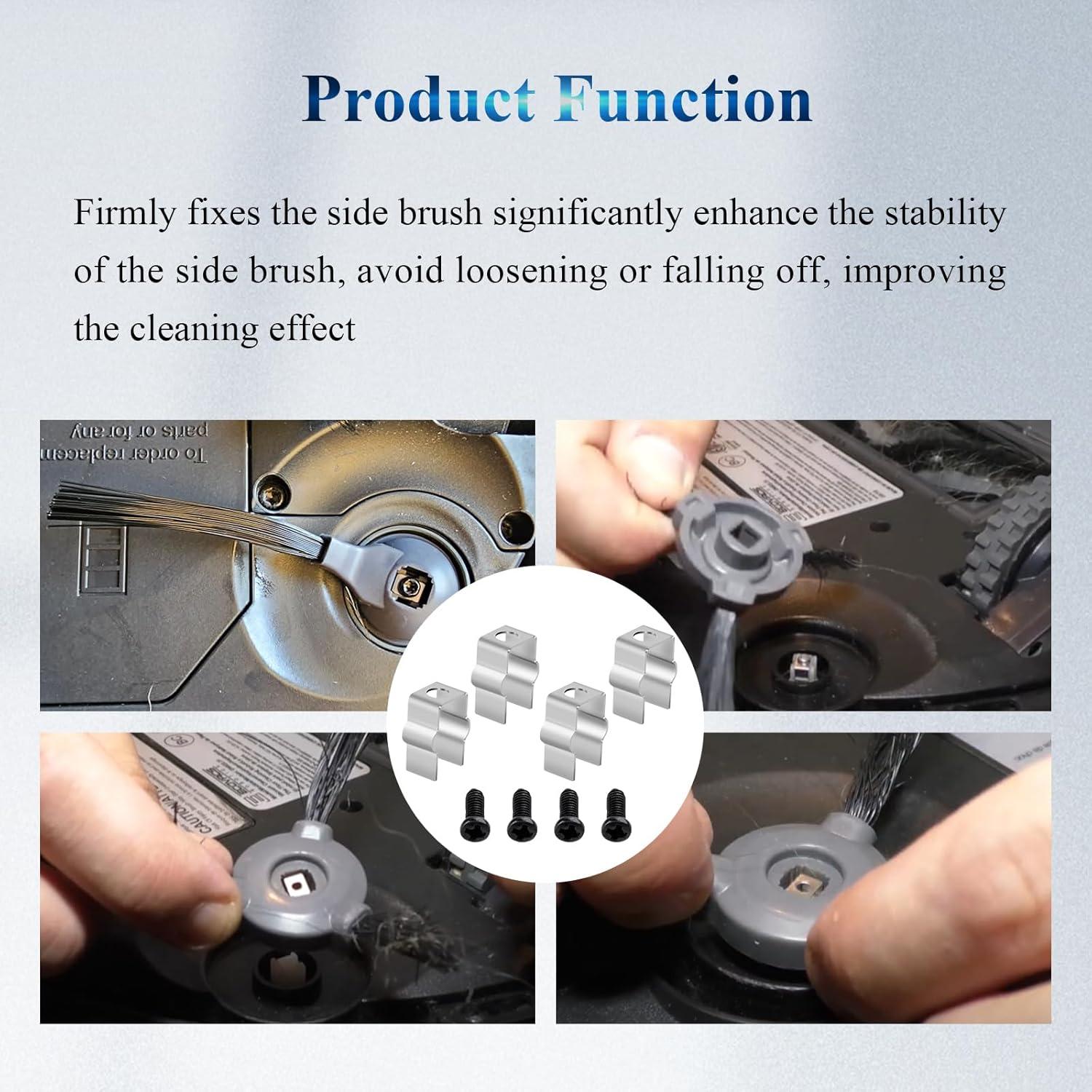 8 Clips de Montaje de Metal para Aspiradora Robot Shark IQ