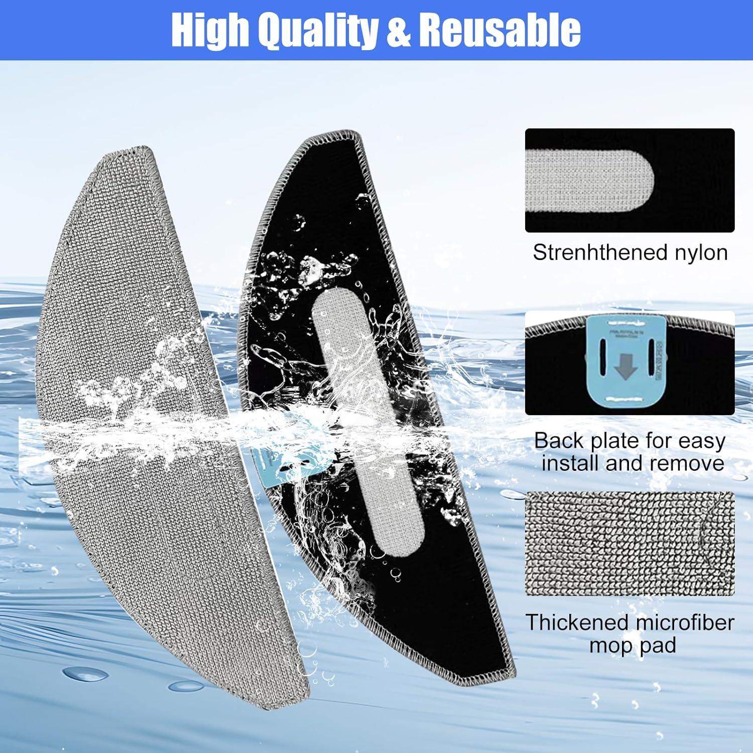 Paquete de 6 almohadillas de mopa Detetap para Roomba Combo i5/i5+/j5/j5+